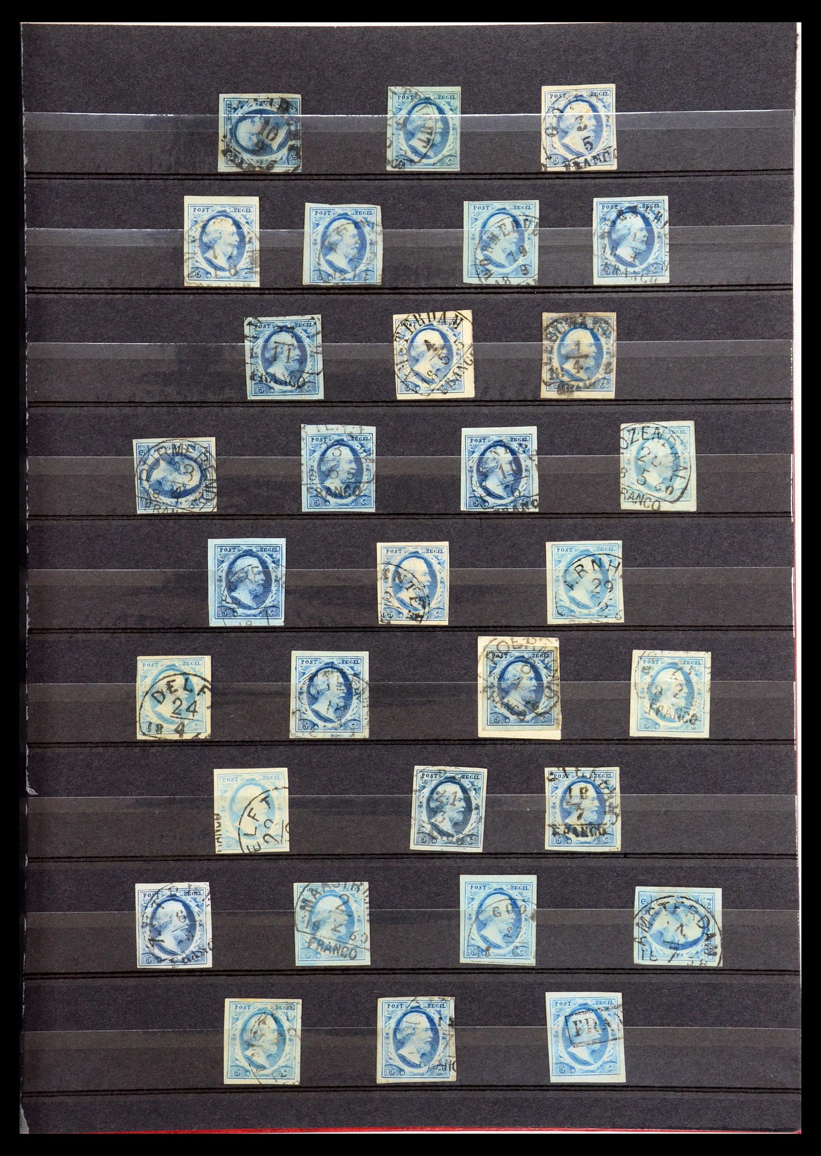 35755 001 - Postzegelverzameling 35755 Nederland emissie 1852.