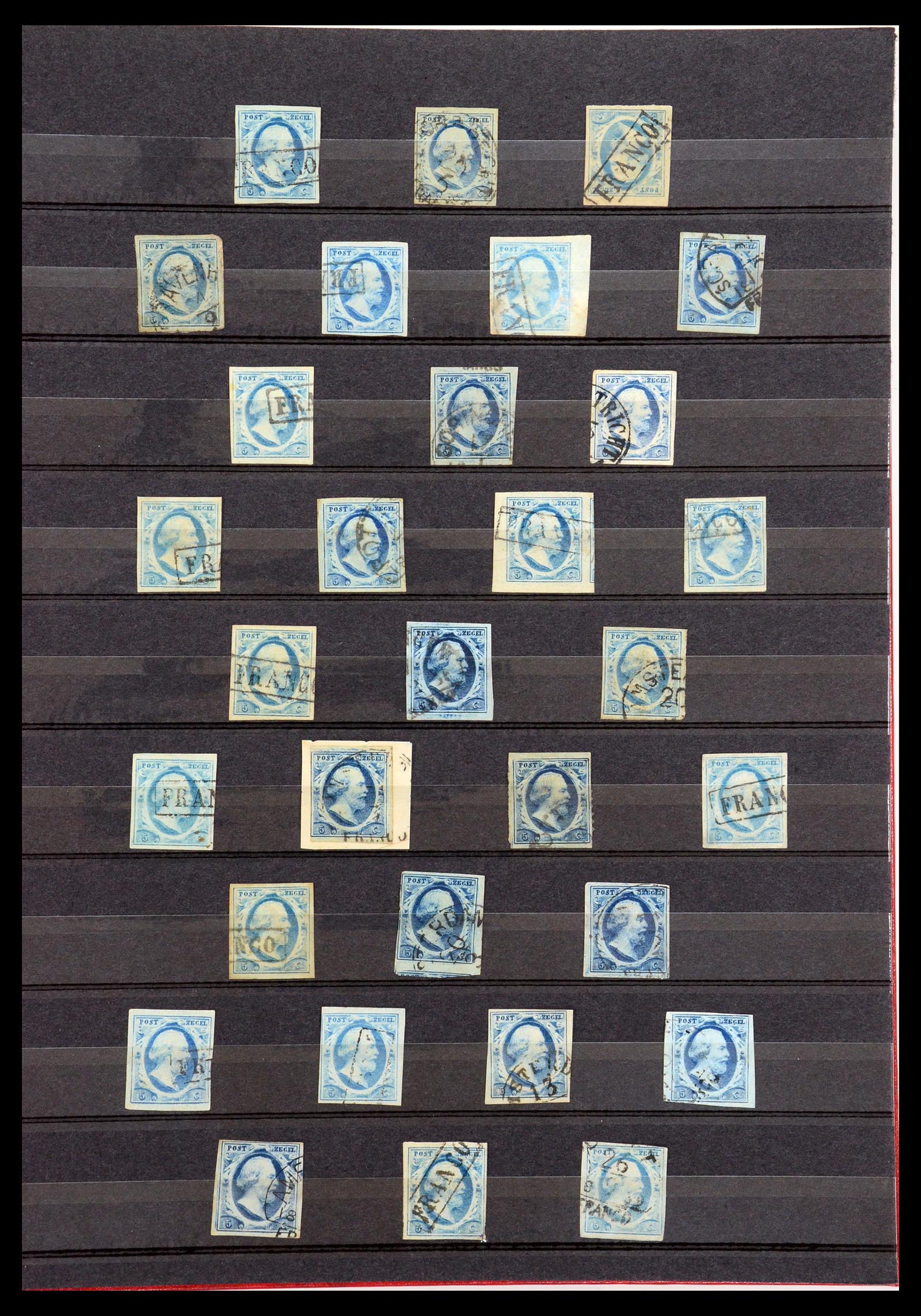 35755 003 - Postzegelverzameling 35755 Nederland emissie 1852.