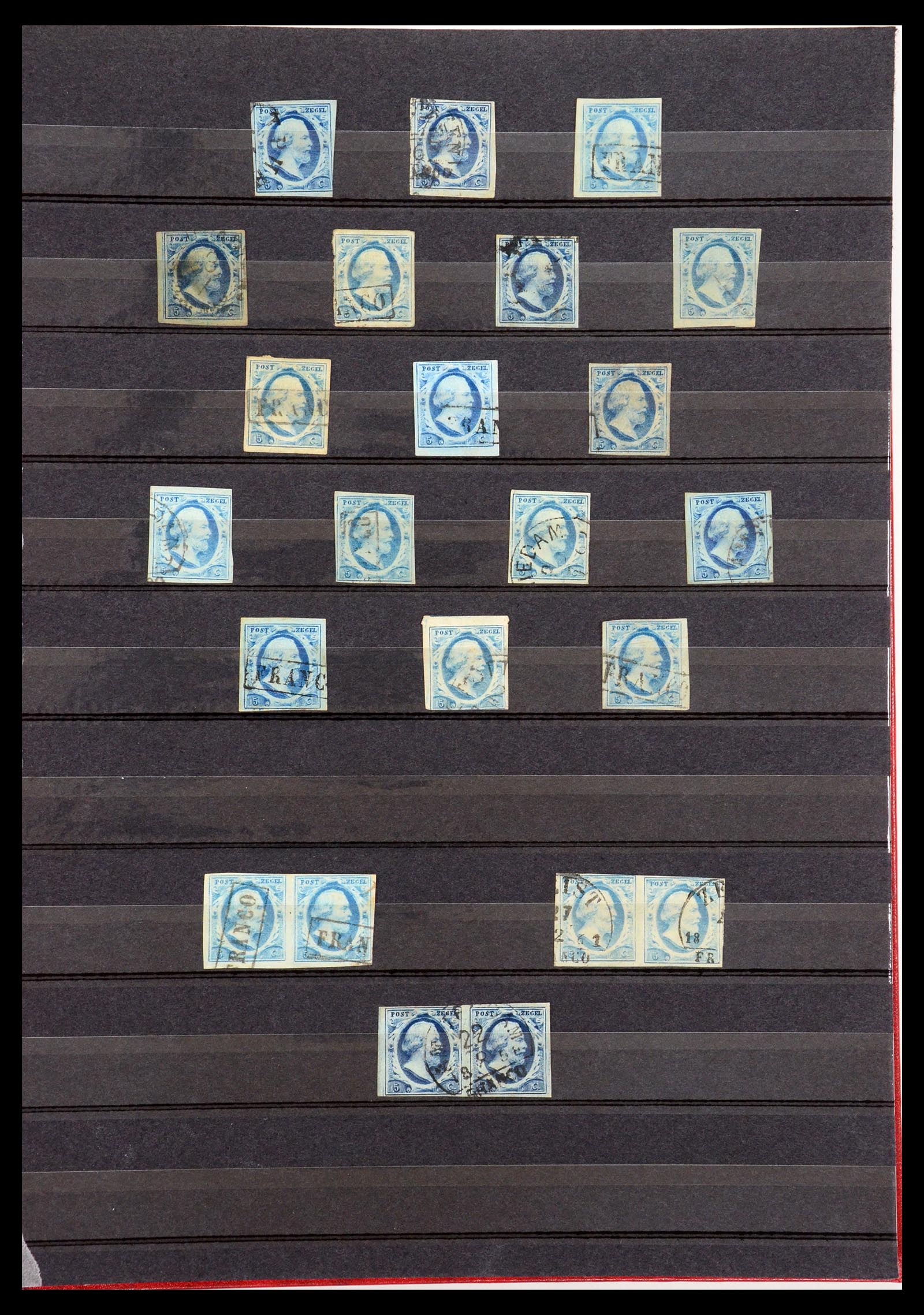 35755 004 - Postzegelverzameling 35755 Nederland emissie 1852.