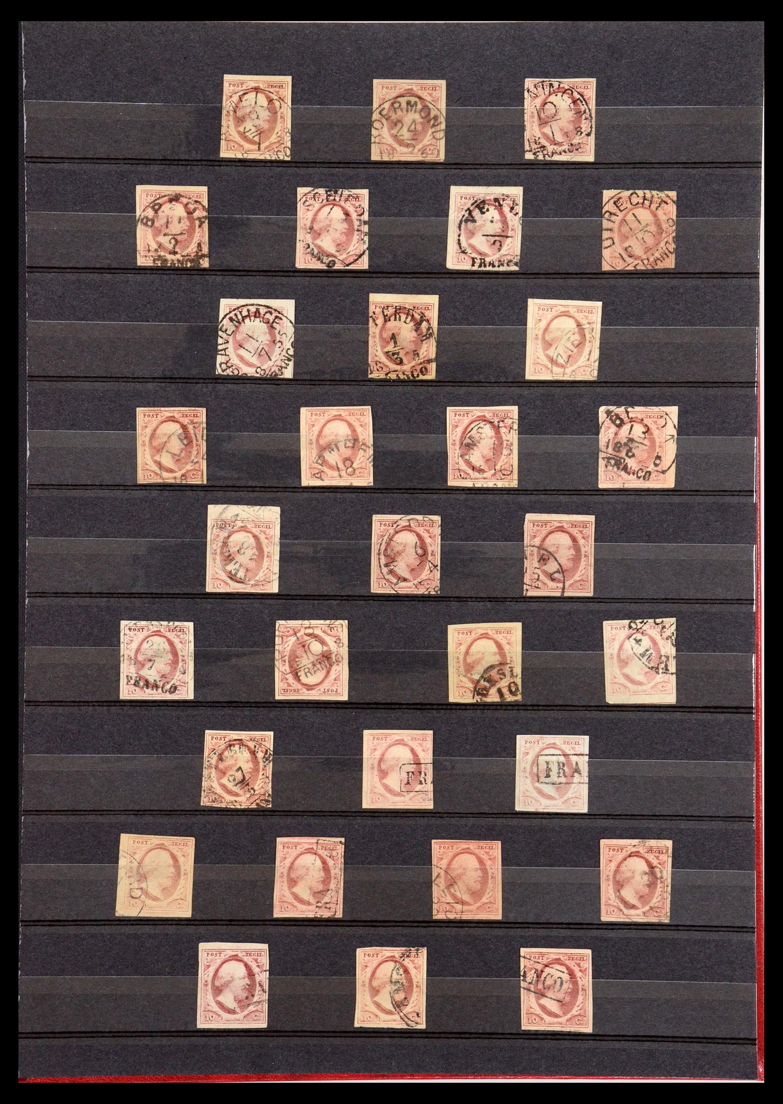35755 006 - Postzegelverzameling 35755 Nederland emissie 1852.