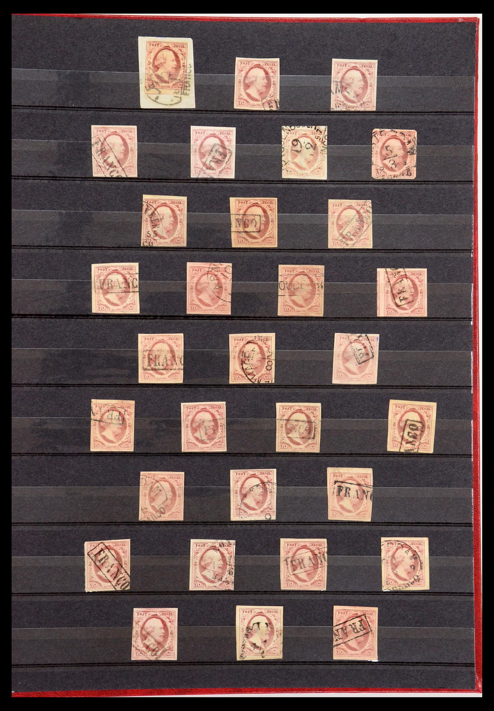 35755 008 - Postzegelverzameling 35755 Nederland emissie 1852.