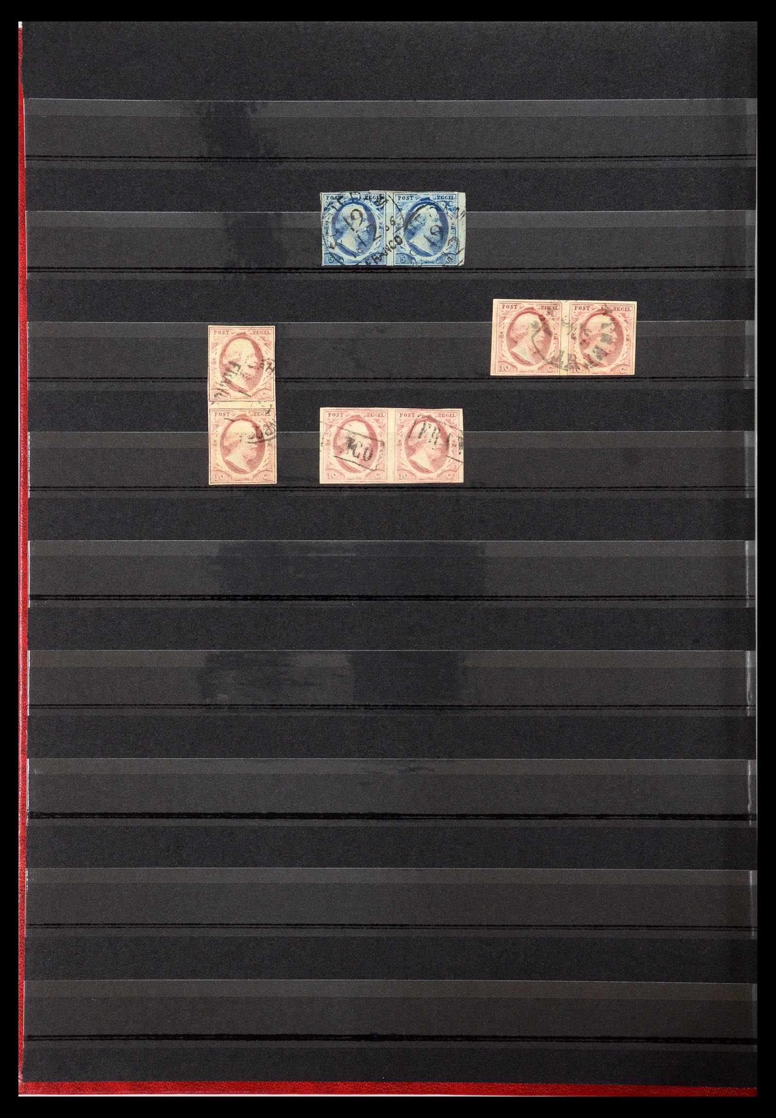 35755 012 - Postzegelverzameling 35755 Nederland emissie 1852.