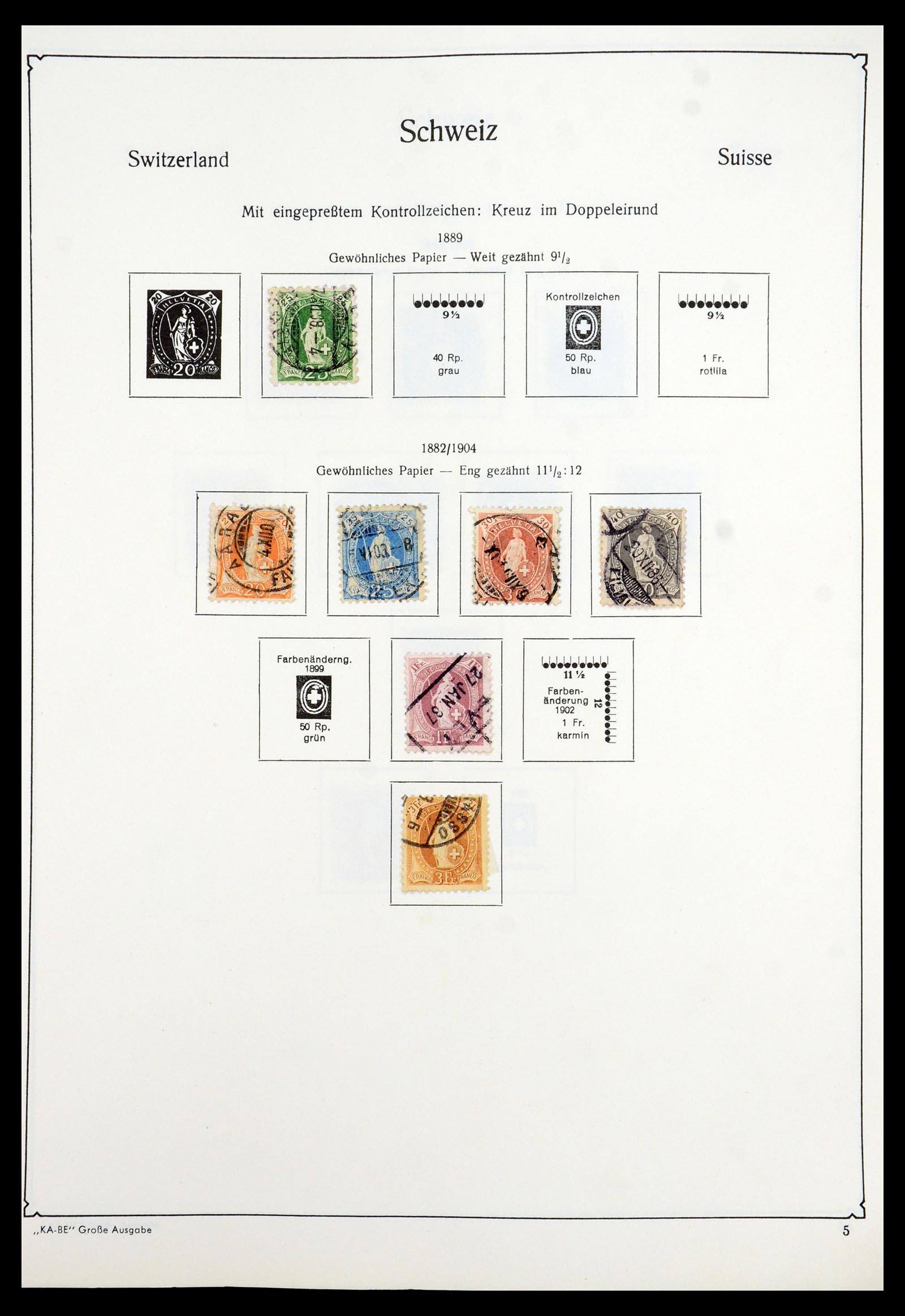 35756 004 - Postzegelverzameling 35756 Zwitserland 1854-1963.