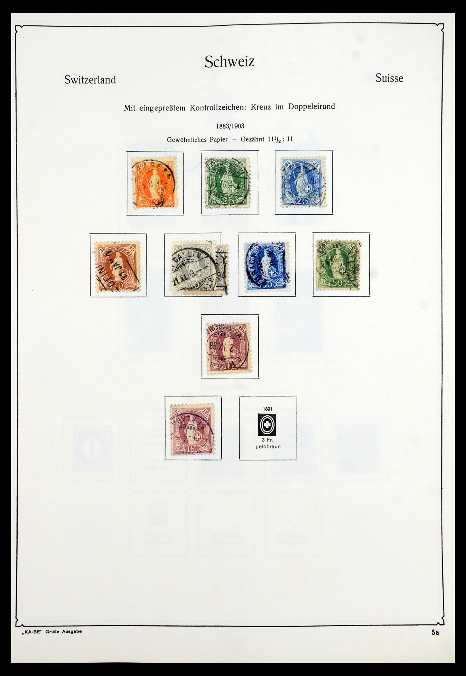 35756 005 - Stamp Collection 35756 Switzerland 1854-1963.