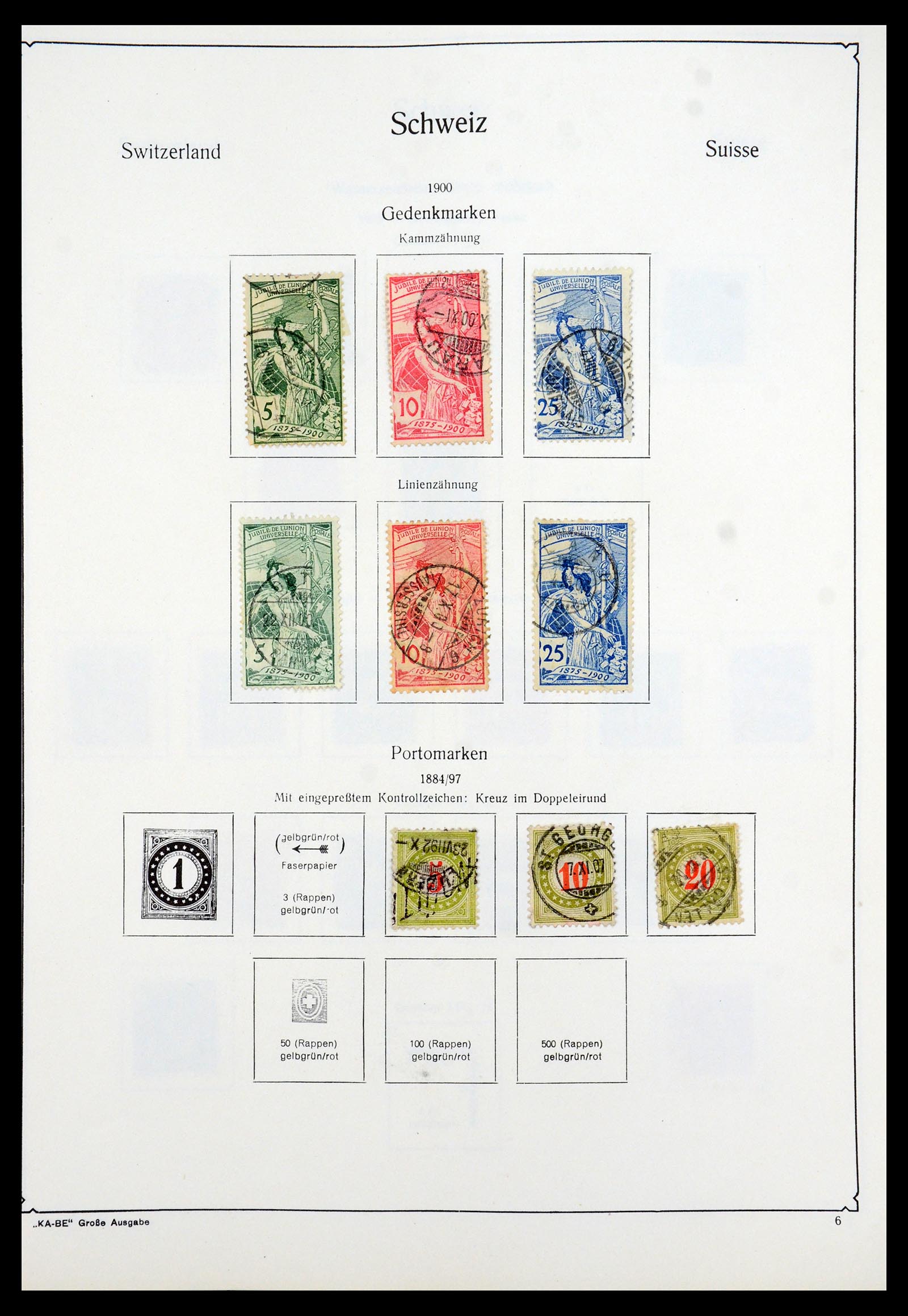 35756 006 - Stamp Collection 35756 Switzerland 1854-1963.