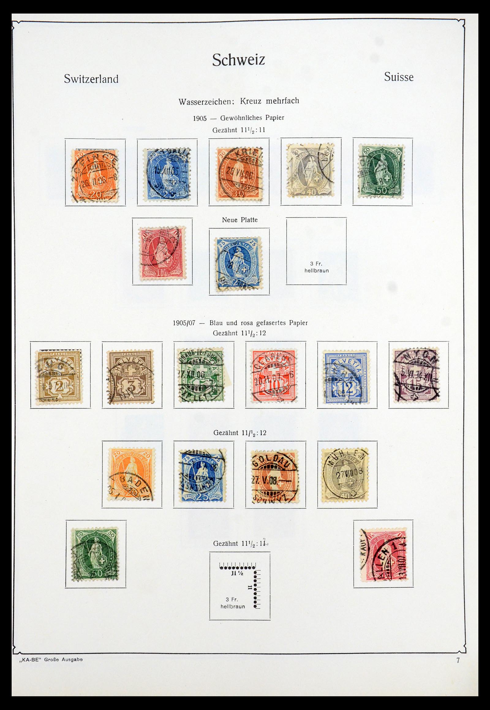 35756 007 - Stamp Collection 35756 Switzerland 1854-1963.