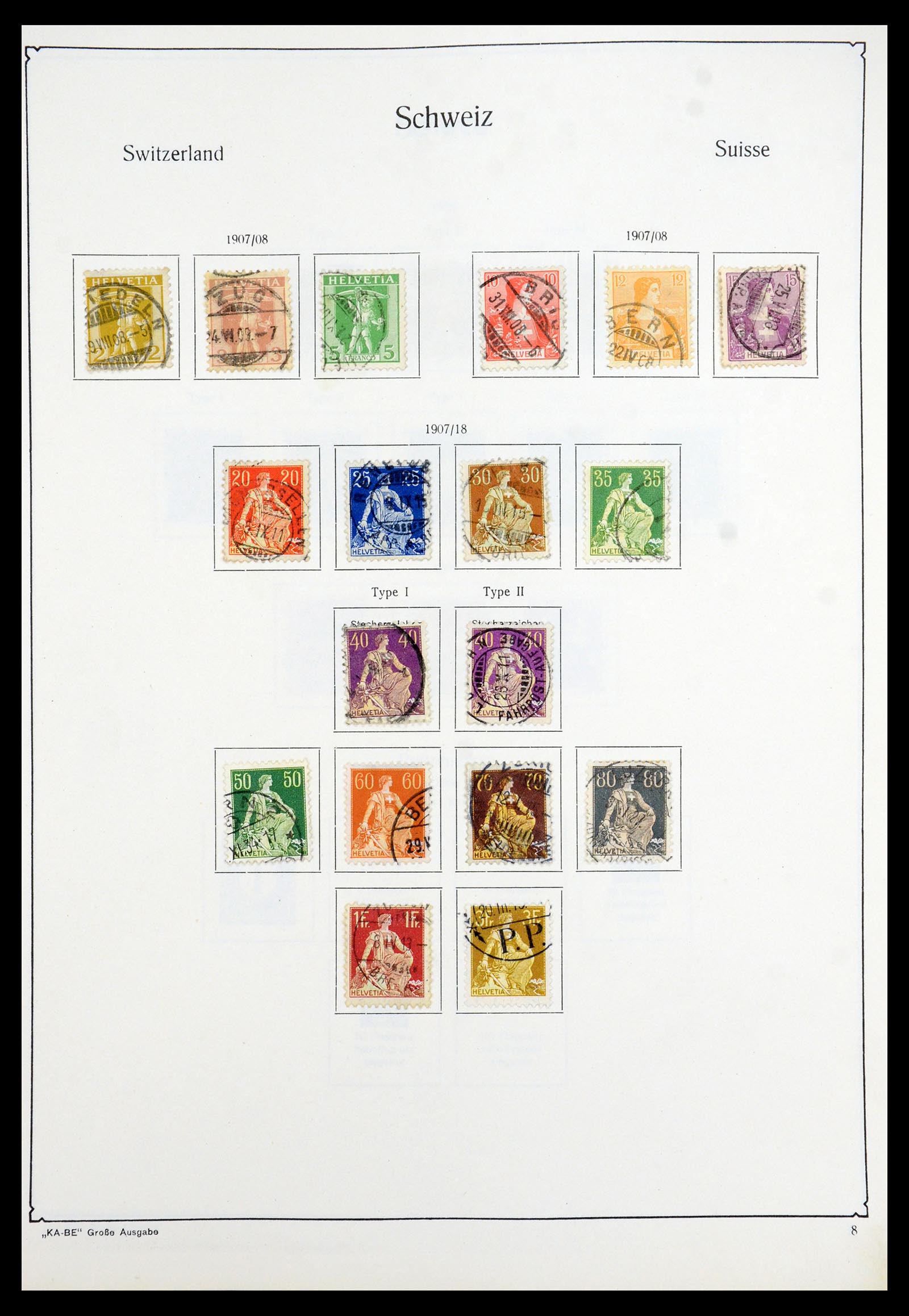 35756 008 - Postzegelverzameling 35756 Zwitserland 1854-1963.