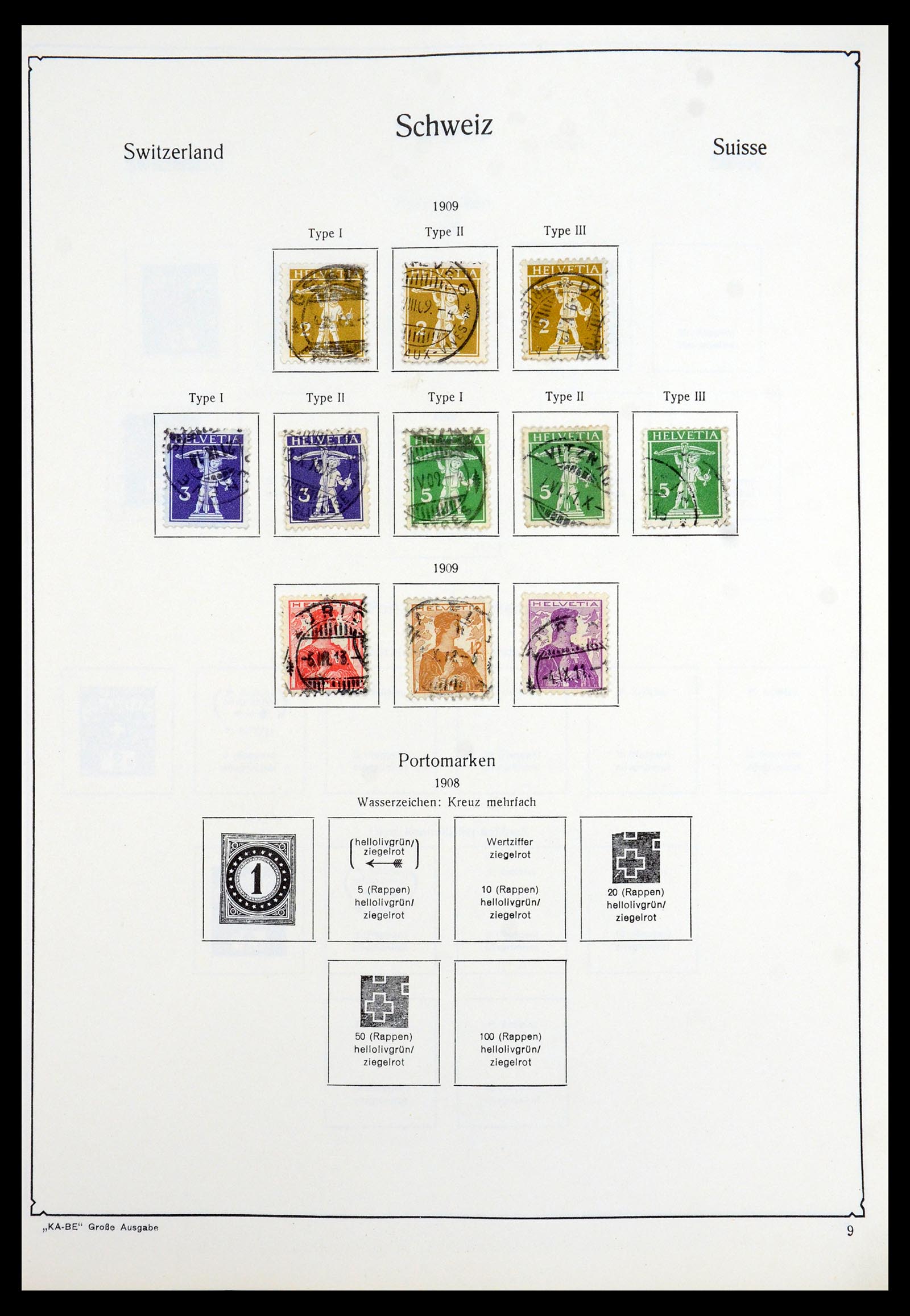 35756 009 - Stamp Collection 35756 Switzerland 1854-1963.