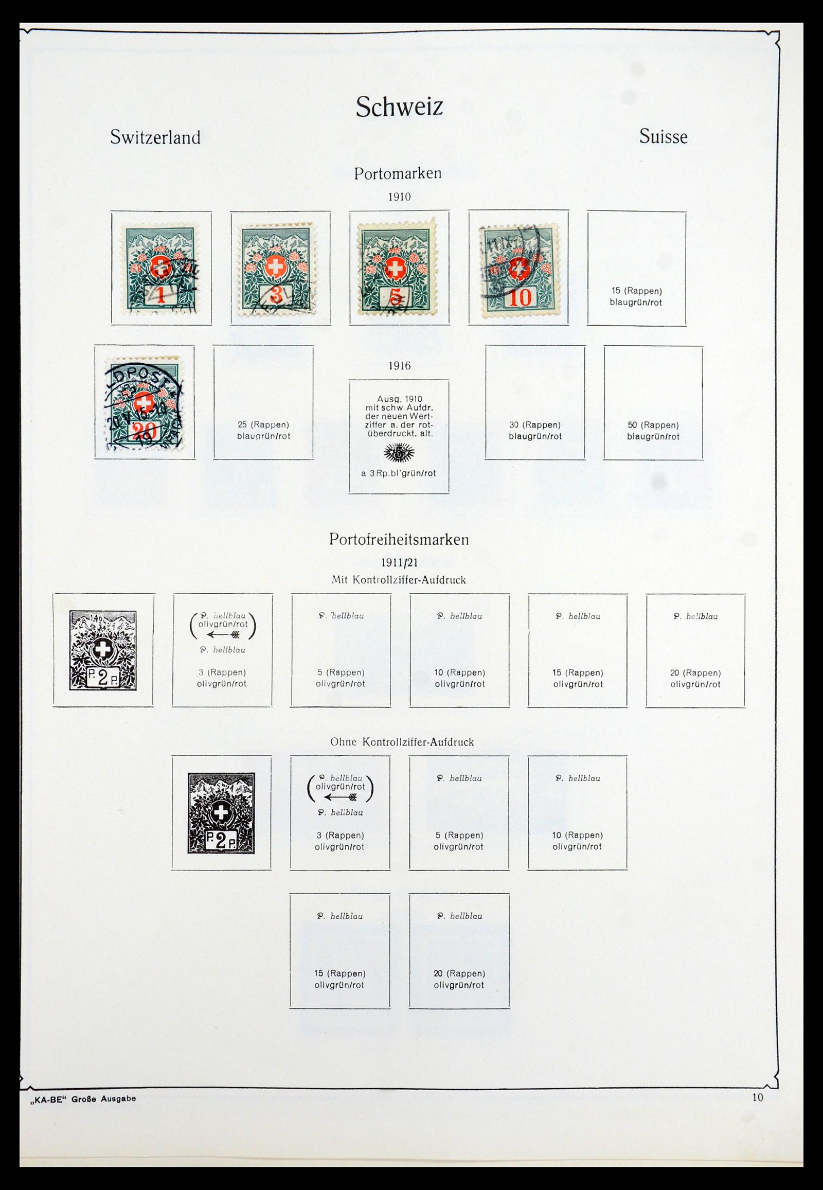 35756 010 - Stamp Collection 35756 Switzerland 1854-1963.