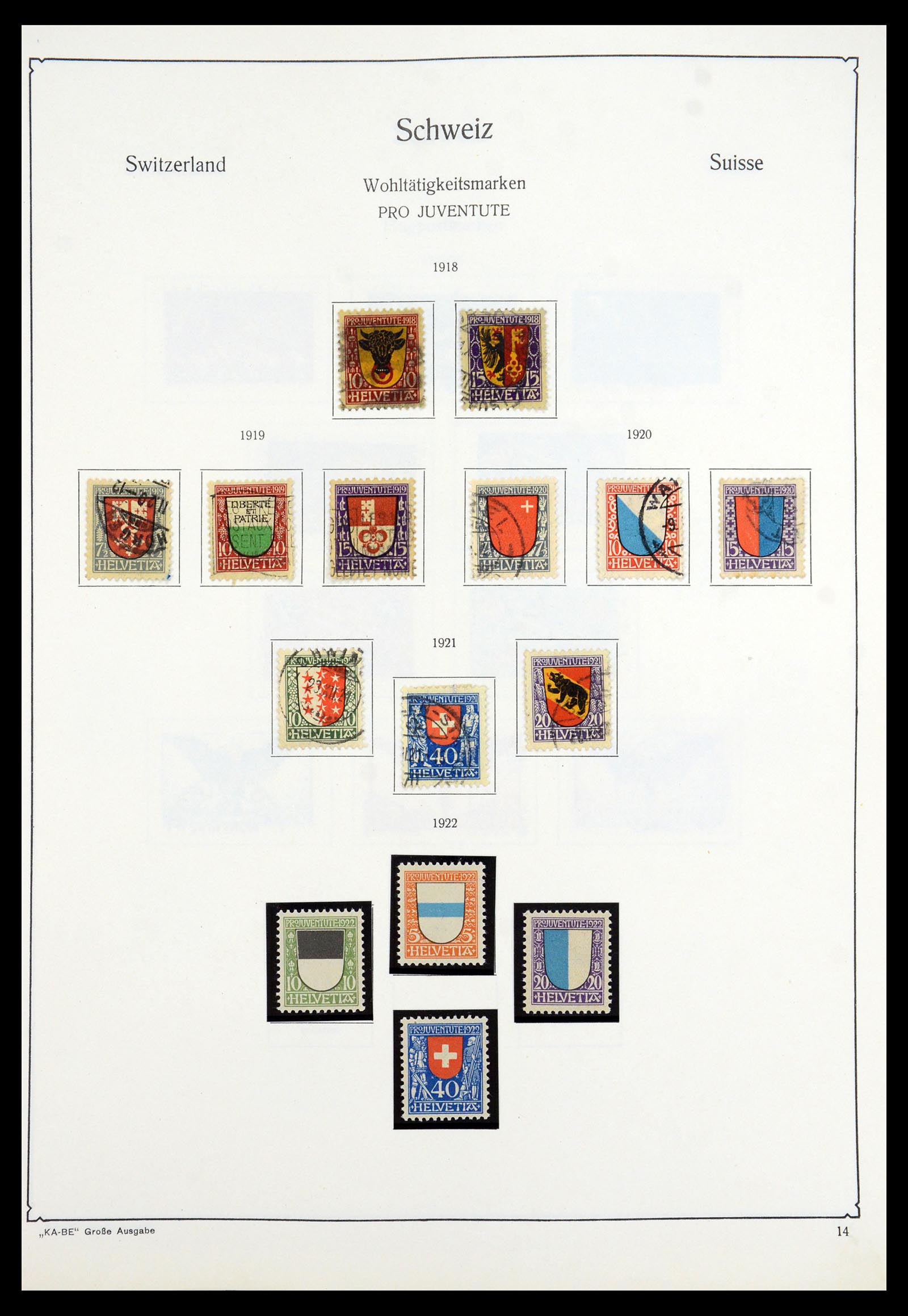 35756 014 - Postzegelverzameling 35756 Zwitserland 1854-1963.
