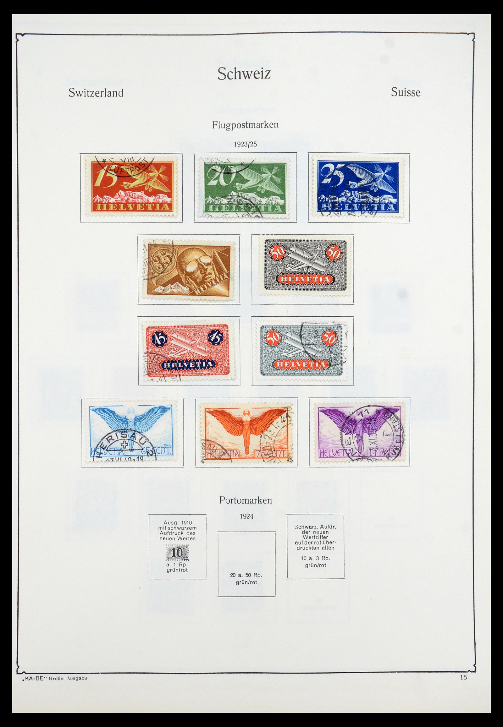 35756 015 - Postzegelverzameling 35756 Zwitserland 1854-1963.