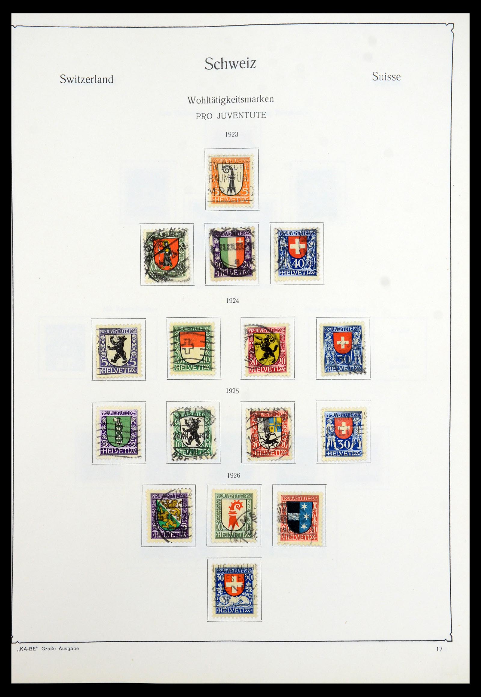 35756 017 - Postzegelverzameling 35756 Zwitserland 1854-1963.