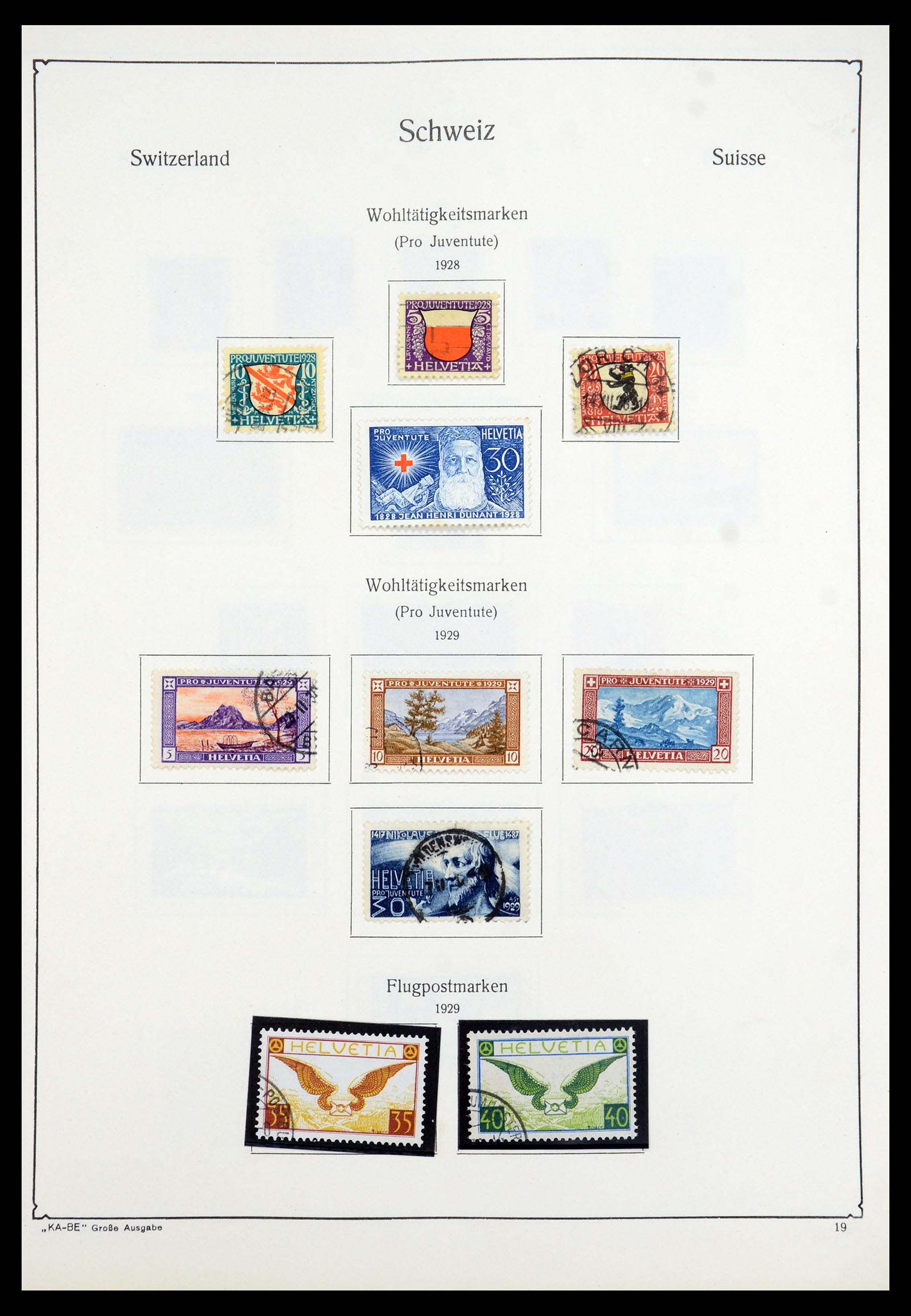 35756 019 - Postzegelverzameling 35756 Zwitserland 1854-1963.