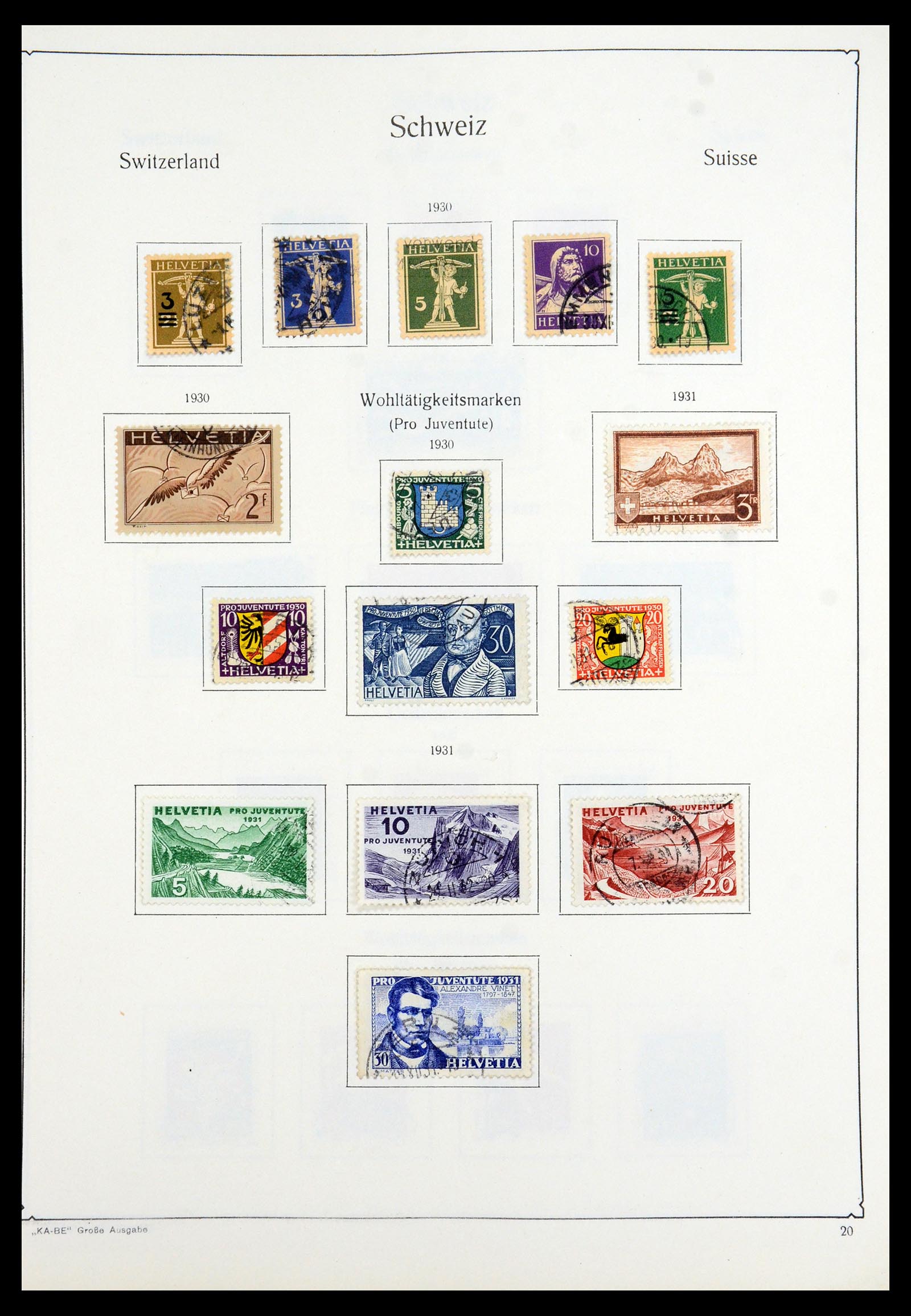 35756 020 - Postzegelverzameling 35756 Zwitserland 1854-1963.