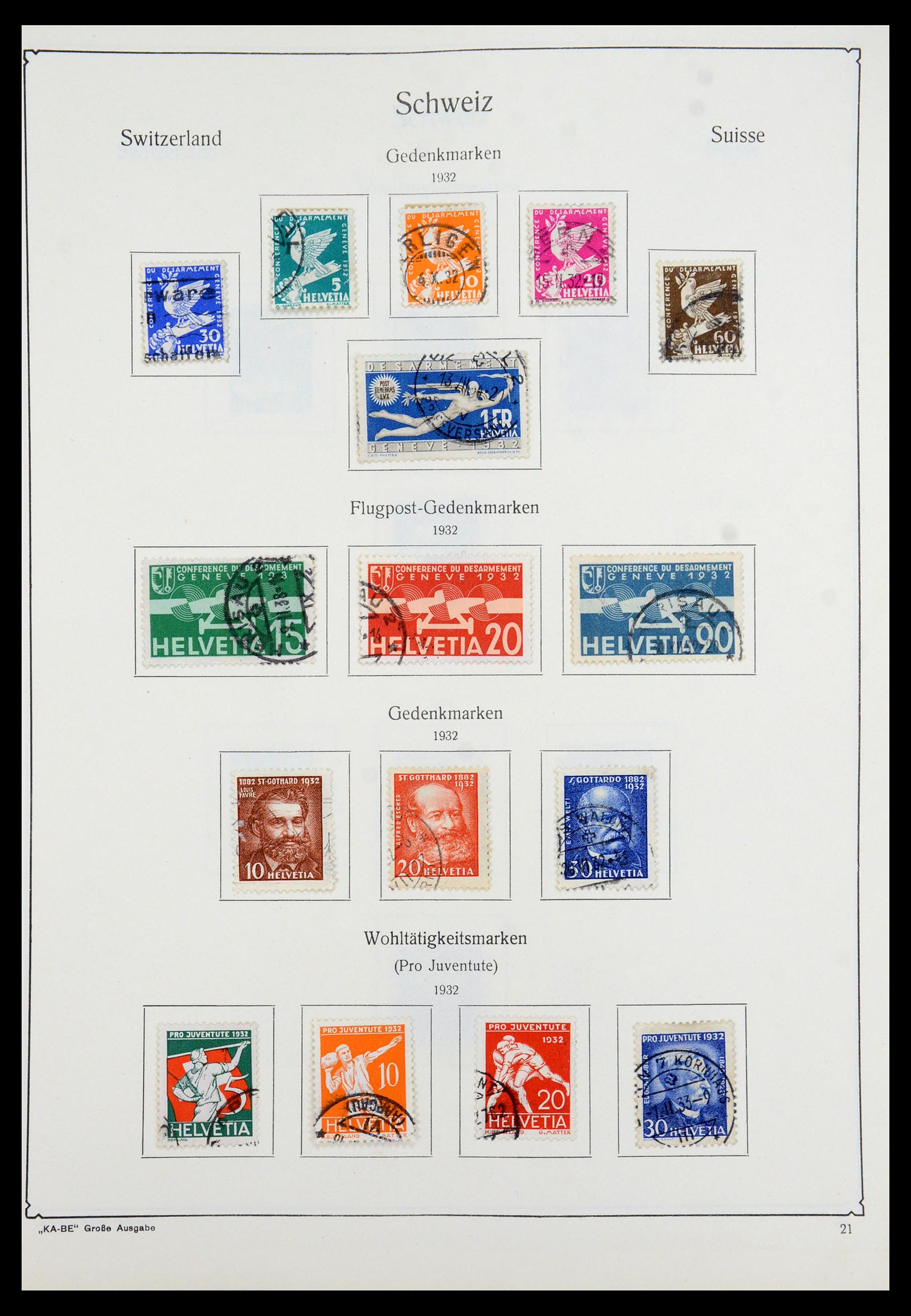 35756 021 - Postzegelverzameling 35756 Zwitserland 1854-1963.