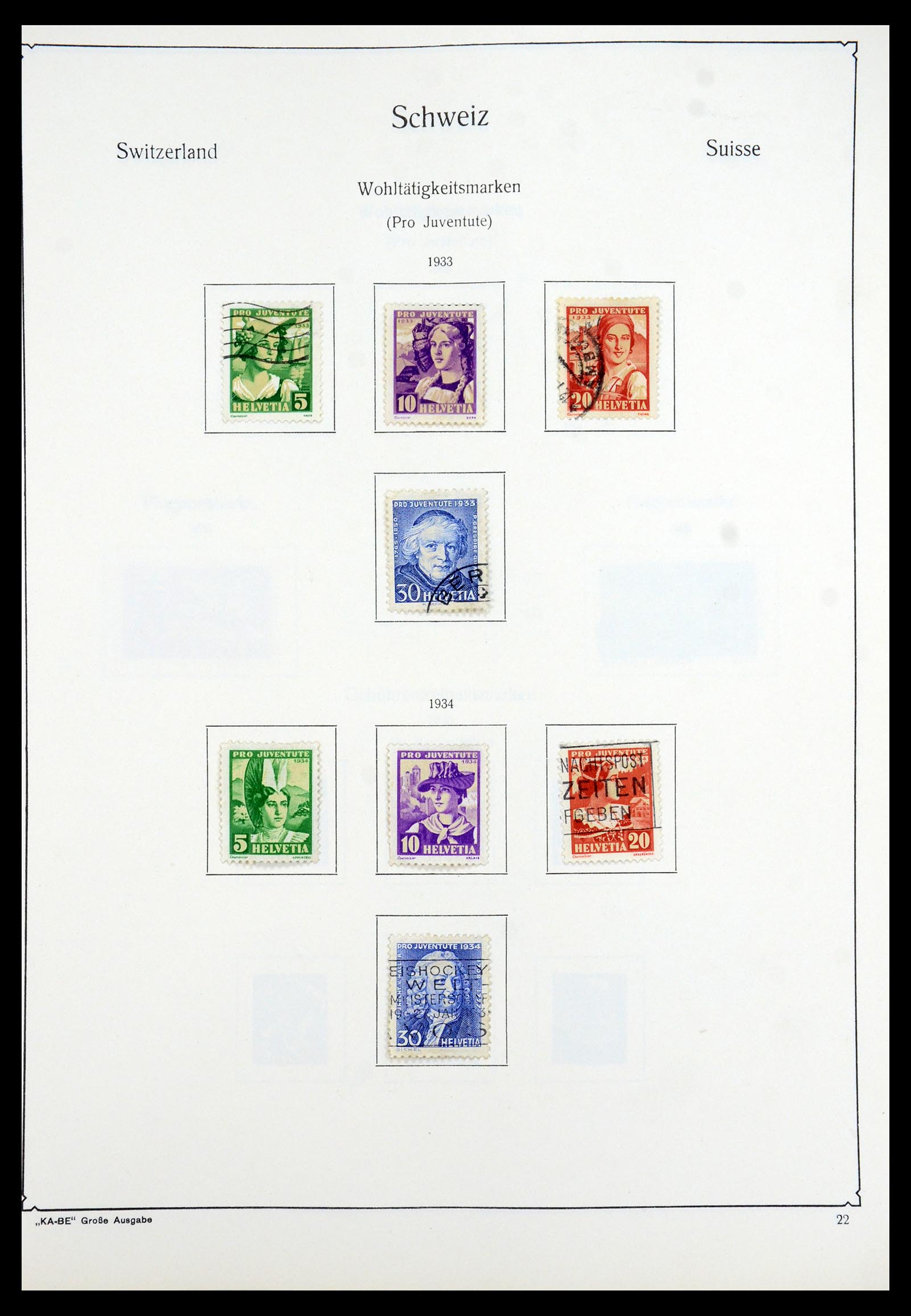 35756 022 - Postzegelverzameling 35756 Zwitserland 1854-1963.