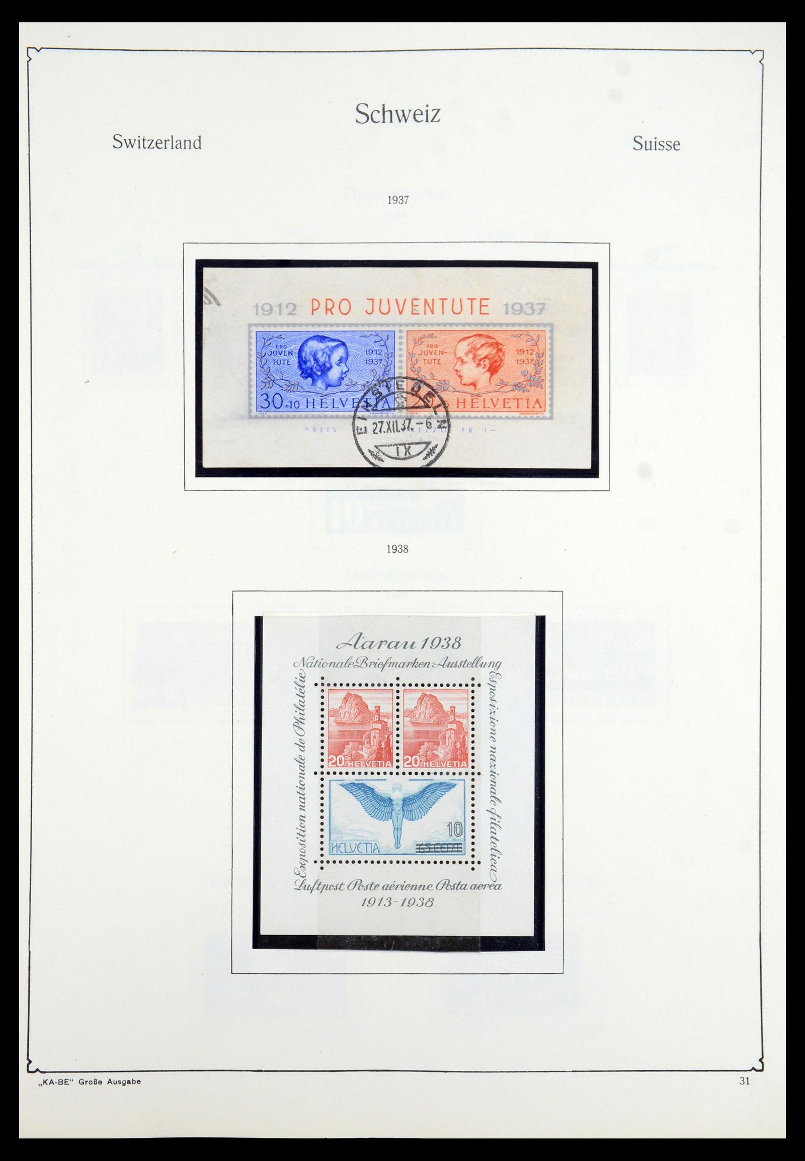 35756 028 - Stamp Collection 35756 Switzerland 1854-1963.