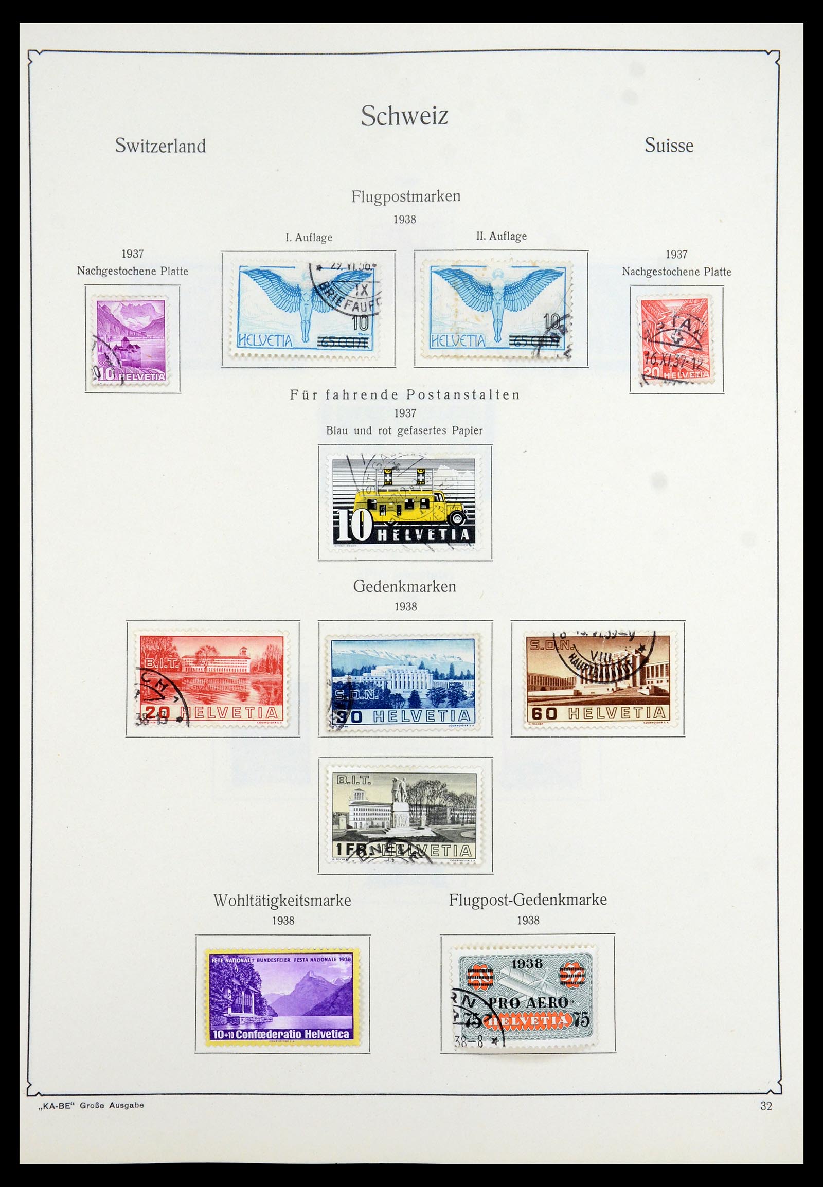 35756 029 - Stamp Collection 35756 Switzerland 1854-1963.