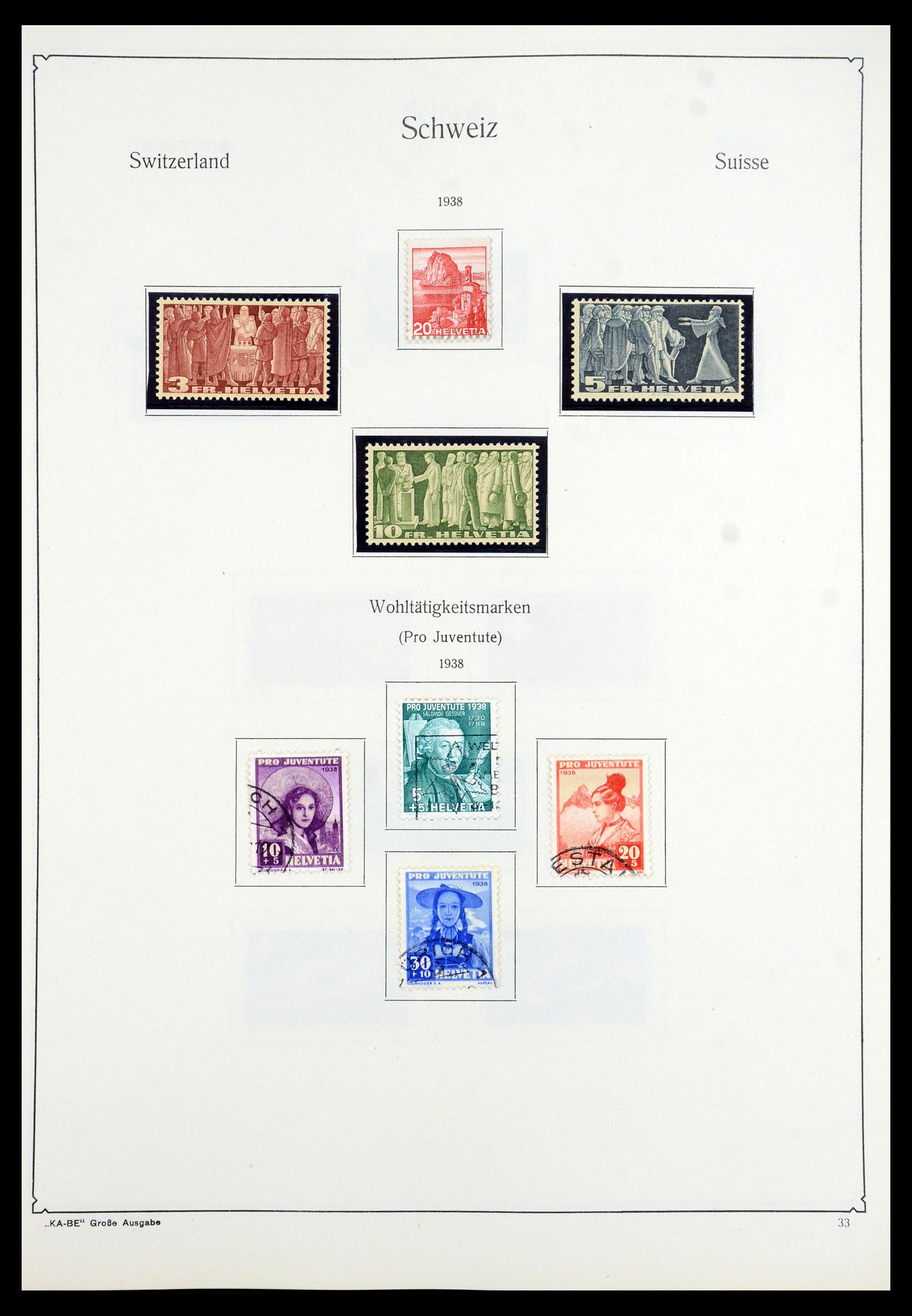 35756 030 - Postzegelverzameling 35756 Zwitserland 1854-1963.