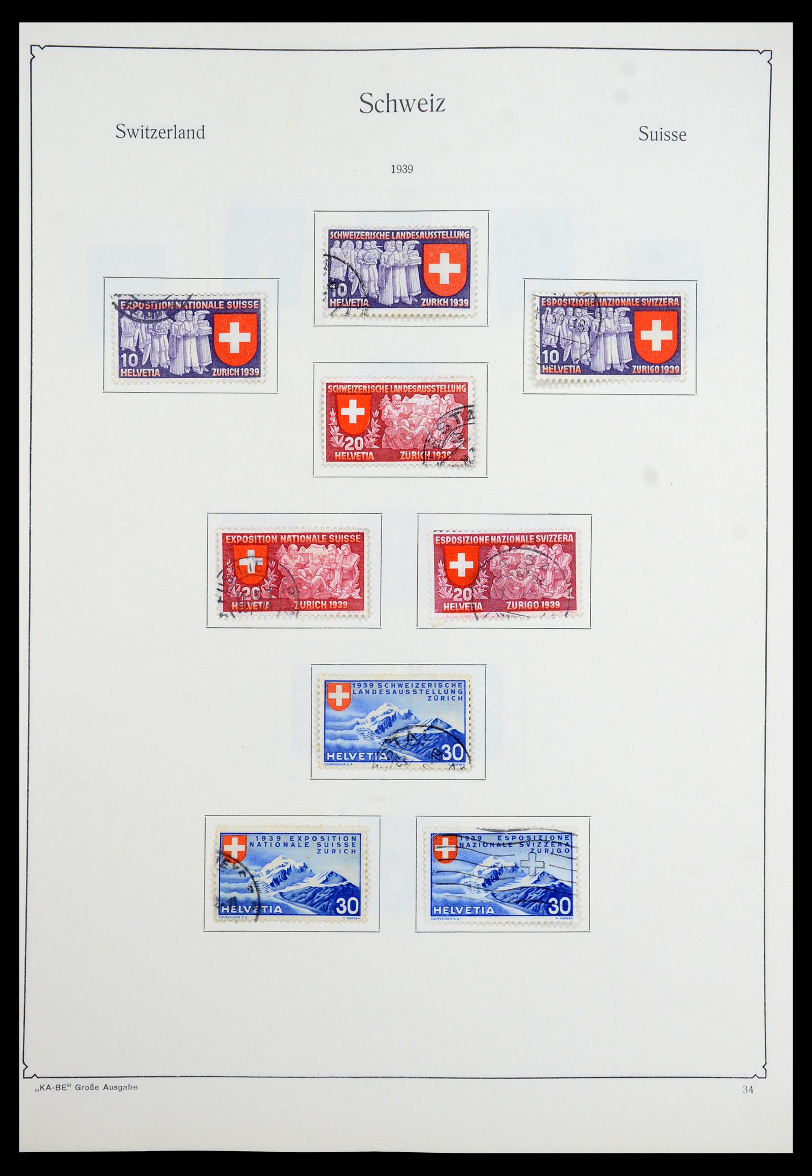 35756 031 - Postzegelverzameling 35756 Zwitserland 1854-1963.