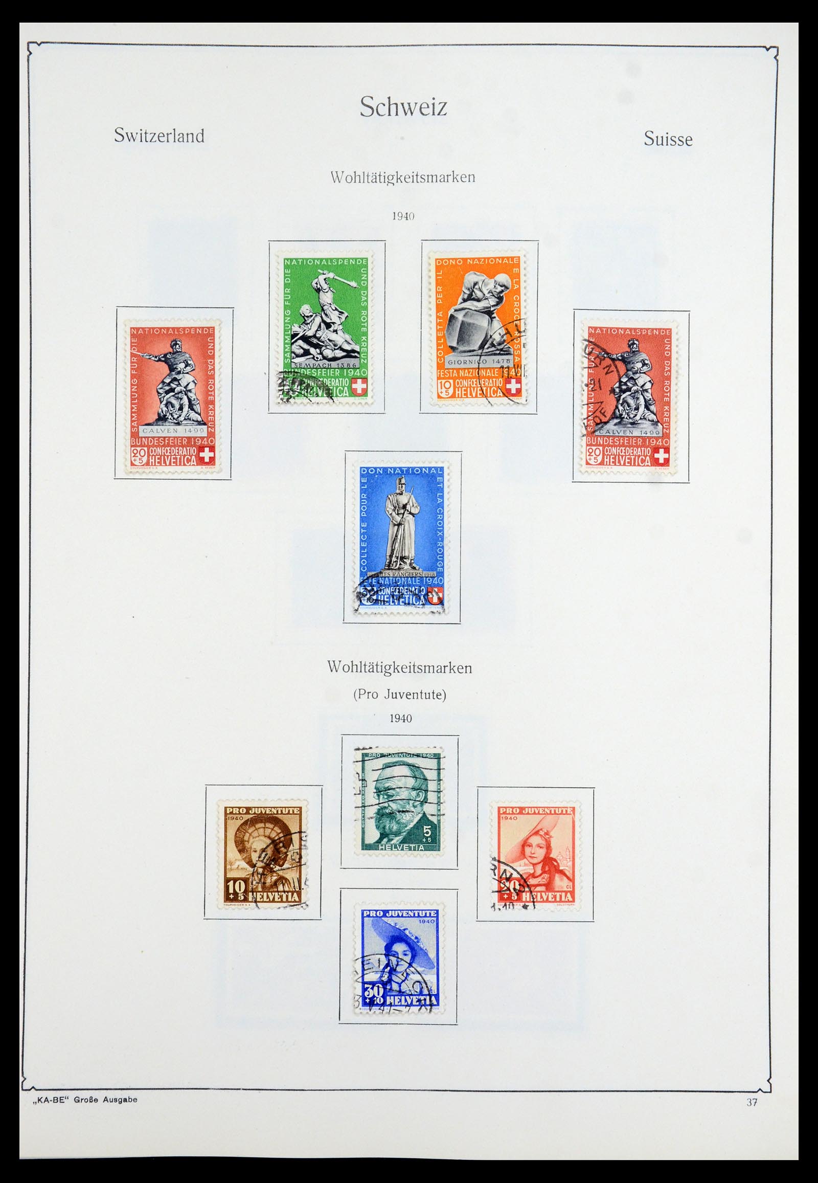 35756 034 - Stamp Collection 35756 Switzerland 1854-1963.