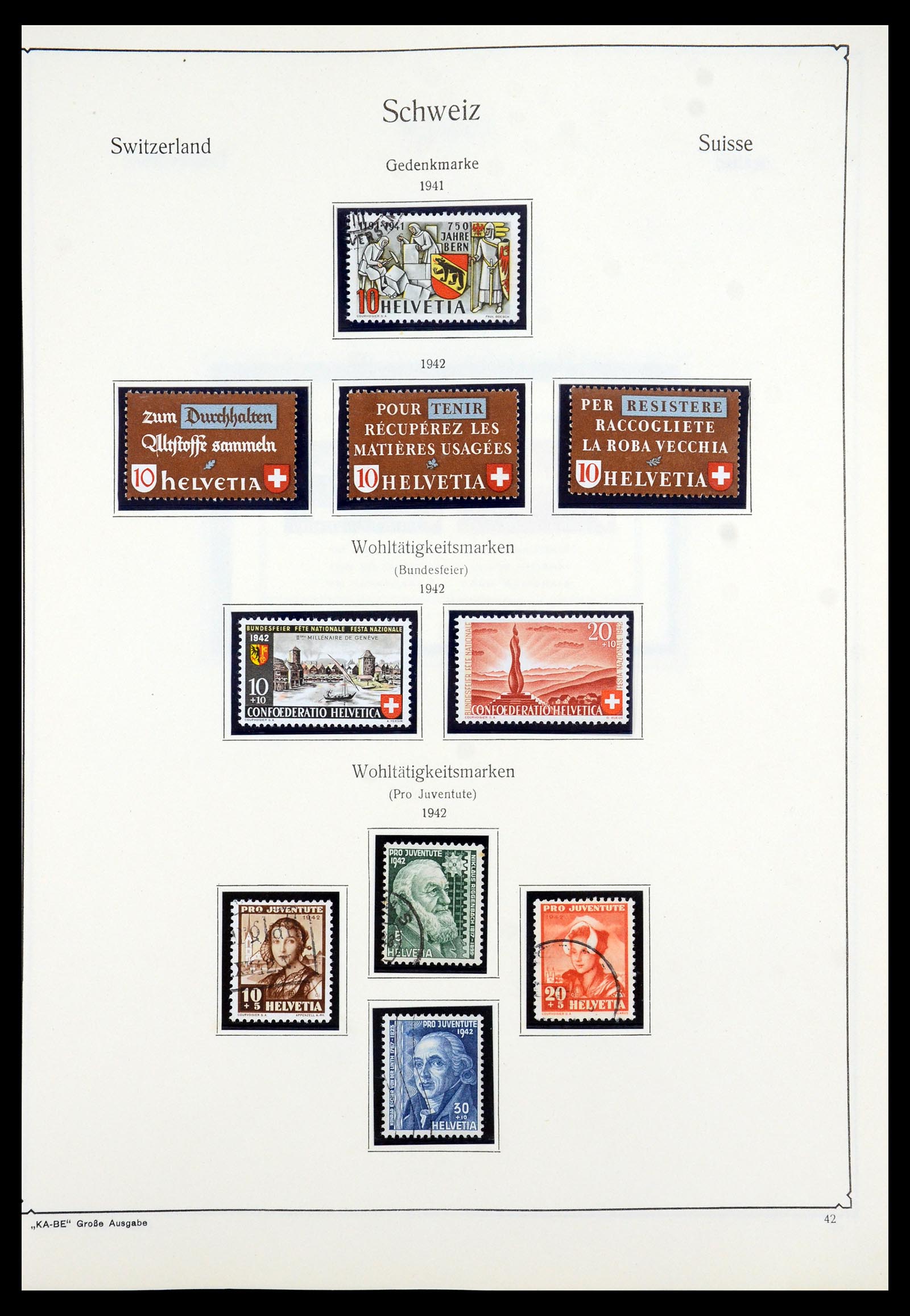 35756 037 - Stamp Collection 35756 Switzerland 1854-1963.