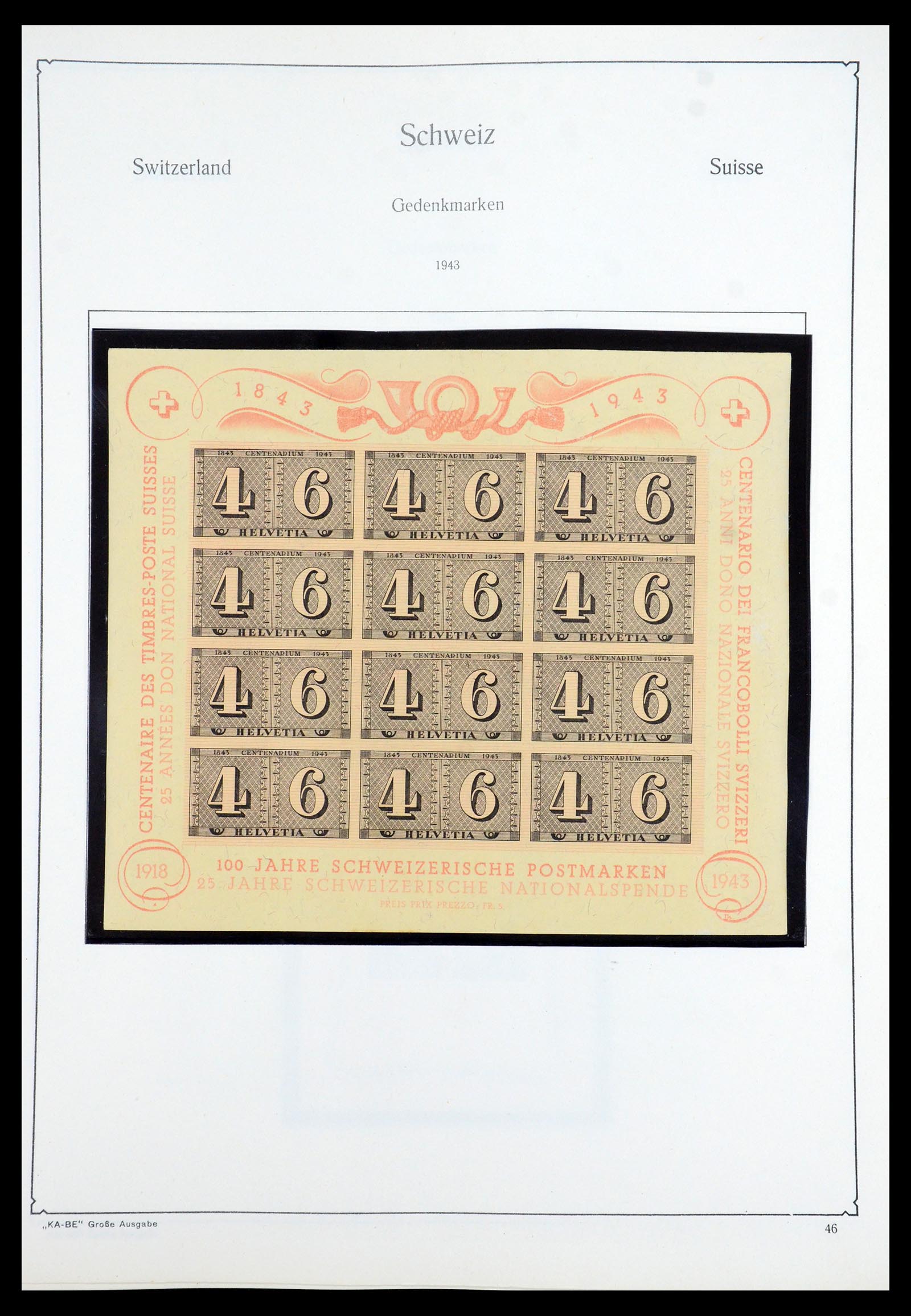 35756 040 - Stamp Collection 35756 Switzerland 1854-1963.