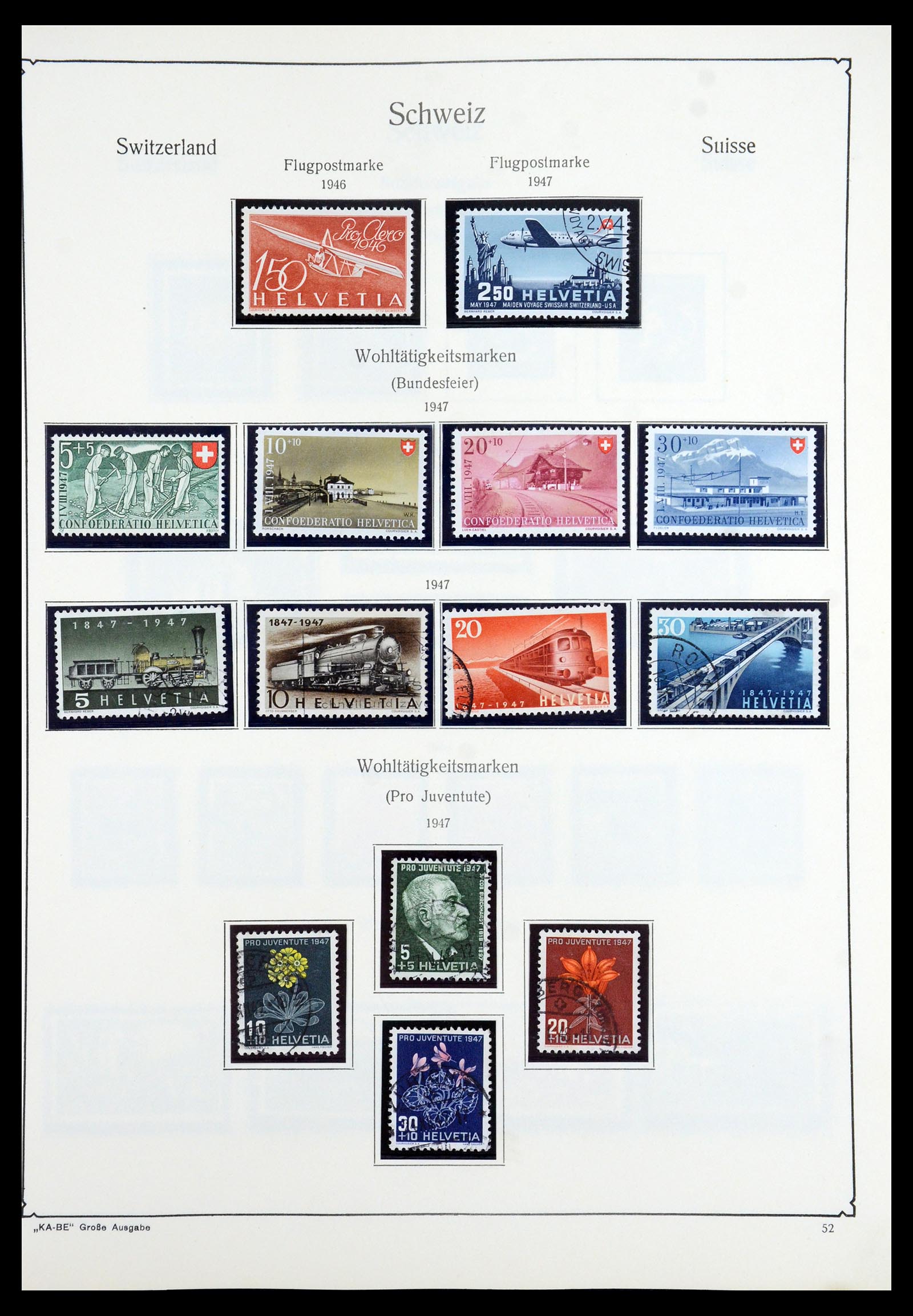 35756 046 - Postzegelverzameling 35756 Zwitserland 1854-1963.