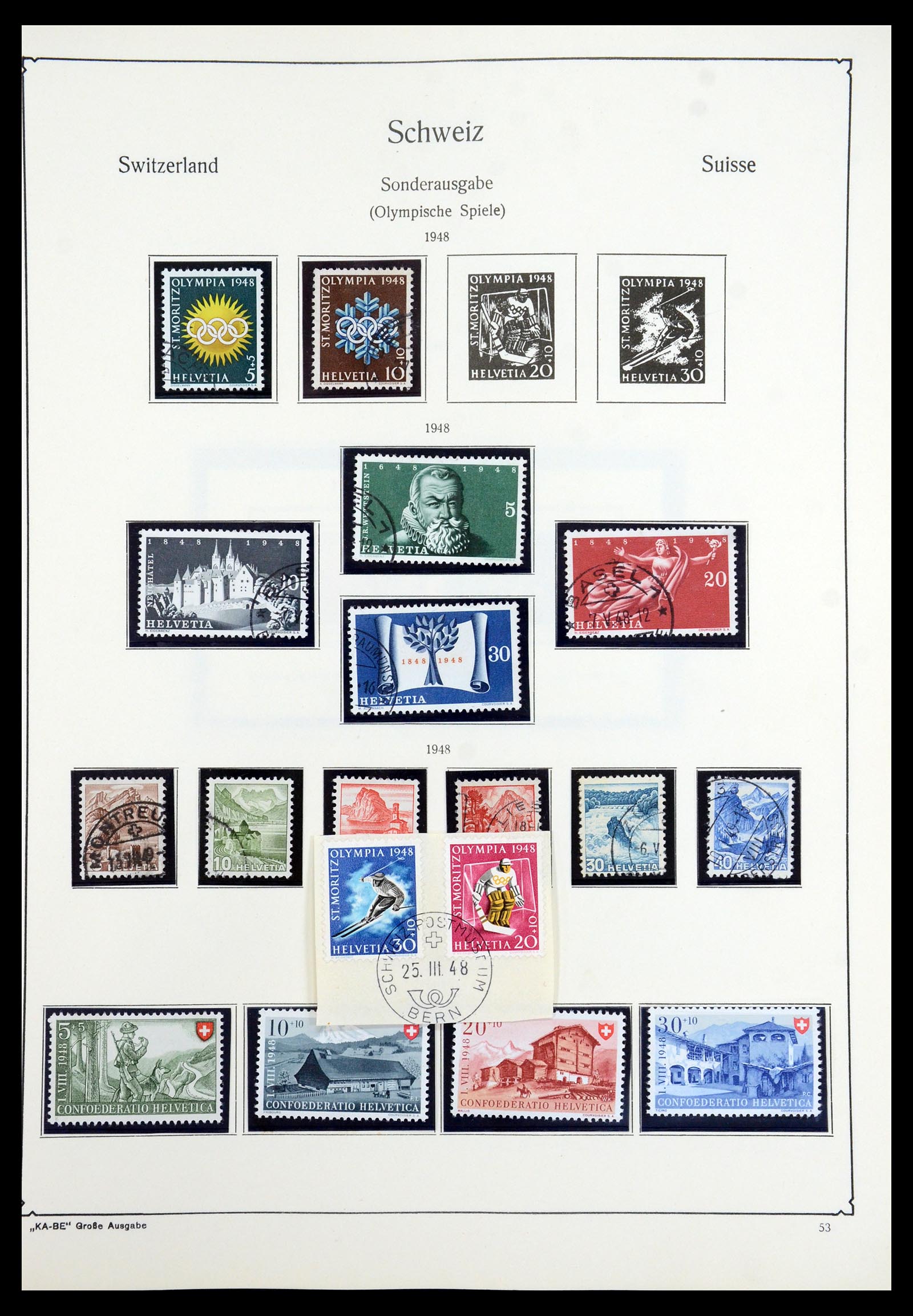 35756 047 - Stamp Collection 35756 Switzerland 1854-1963.