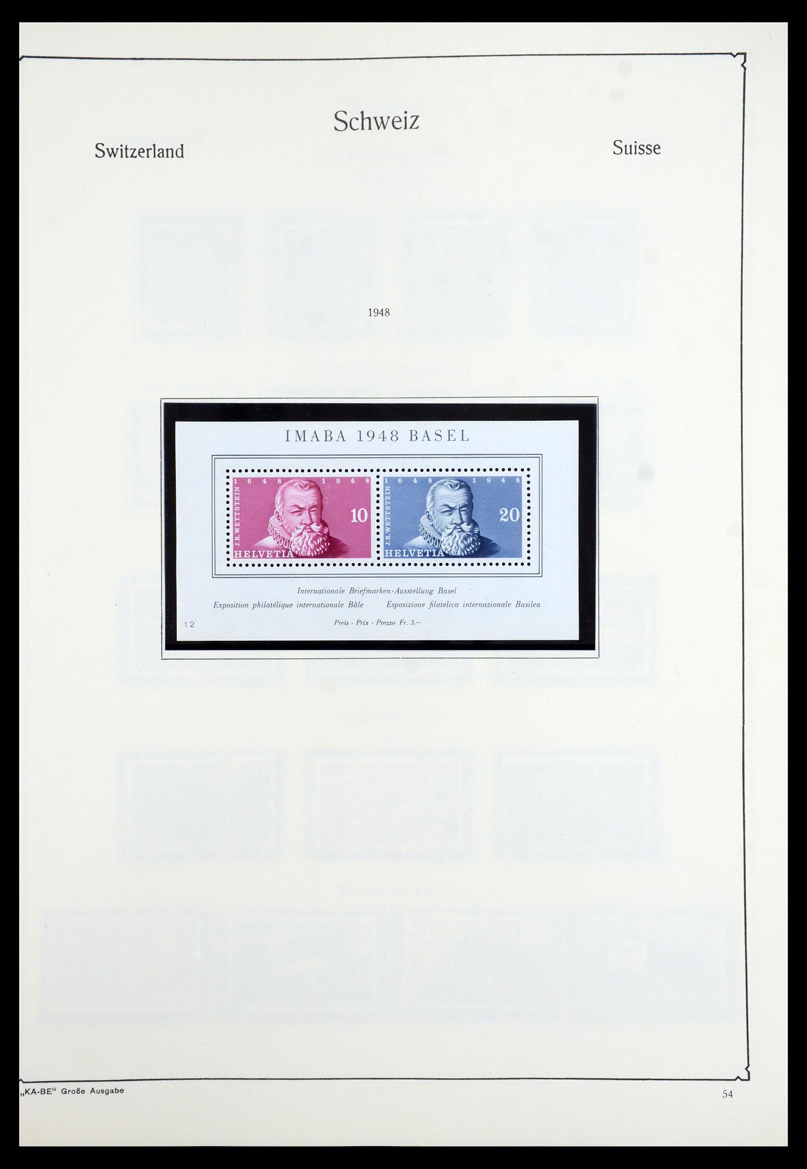 35756 048 - Stamp Collection 35756 Switzerland 1854-1963.