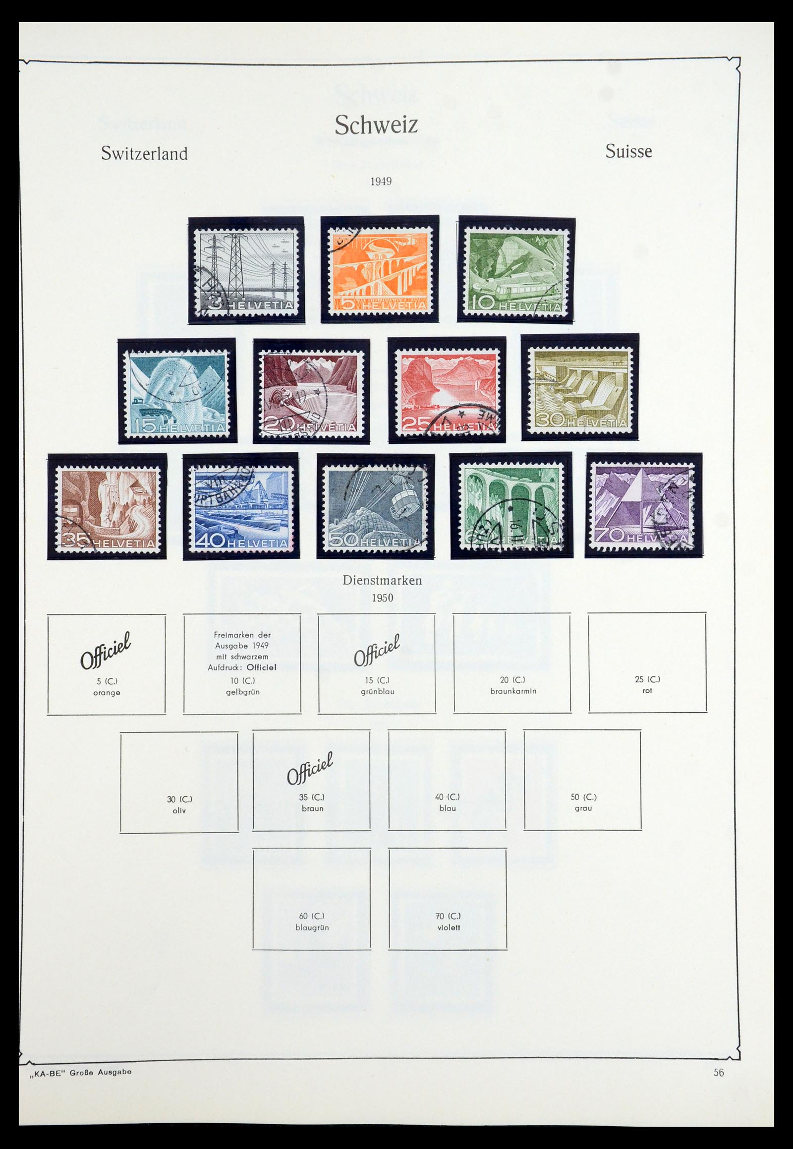 35756 050 - Stamp Collection 35756 Switzerland 1854-1963.