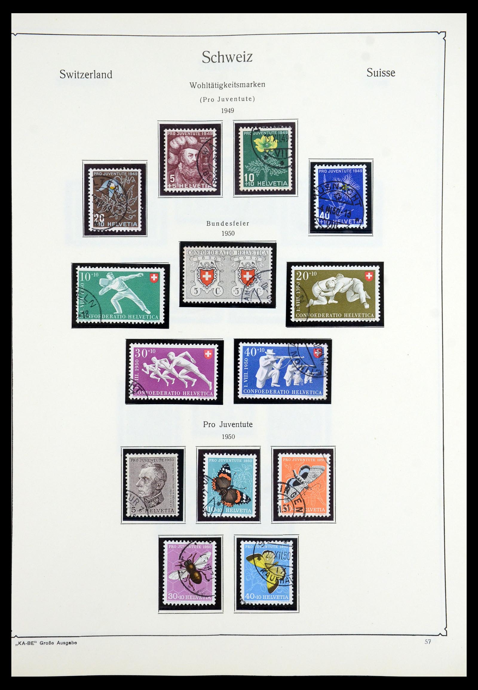 35756 051 - Postzegelverzameling 35756 Zwitserland 1854-1963.