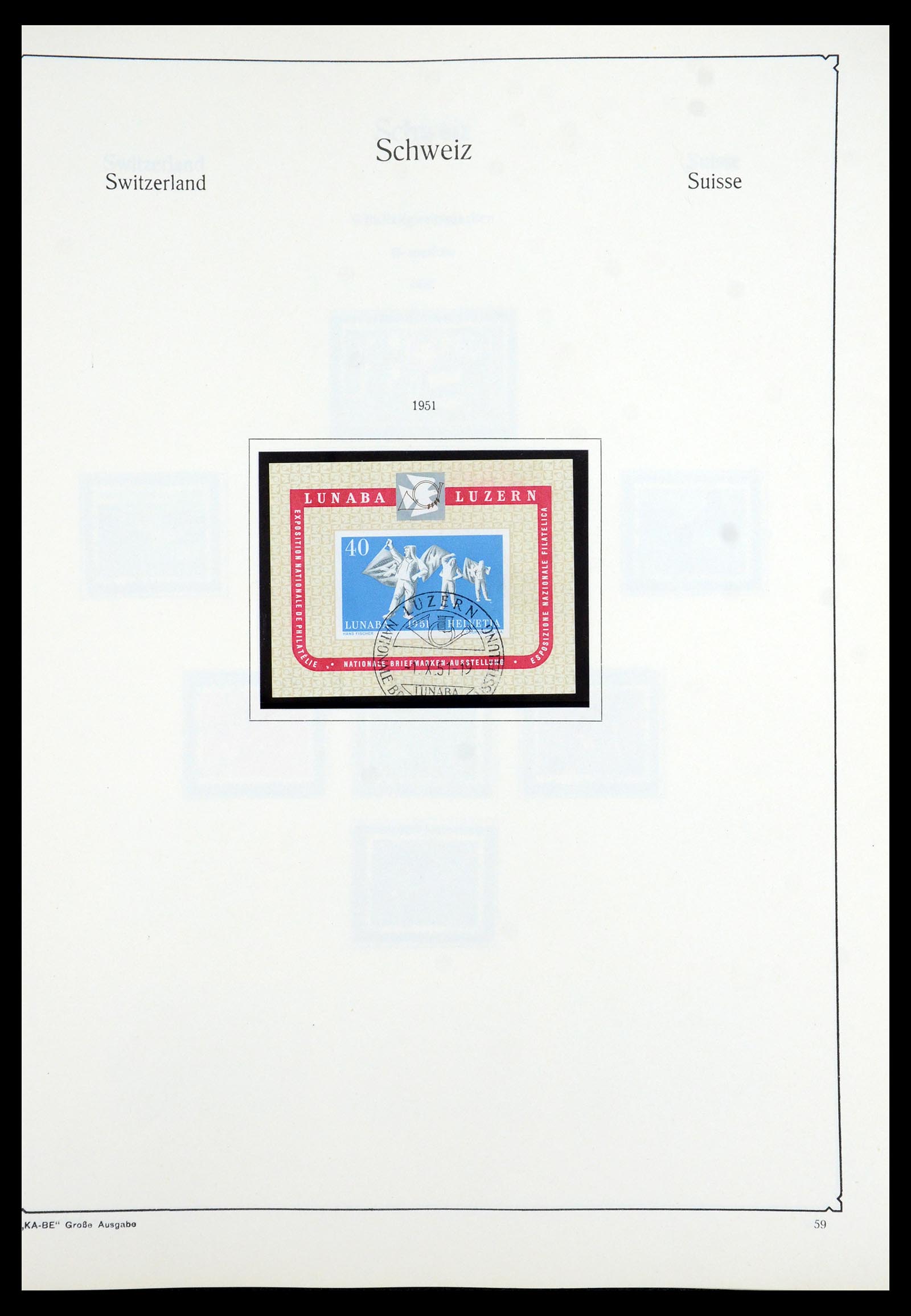 35756 053 - Postzegelverzameling 35756 Zwitserland 1854-1963.