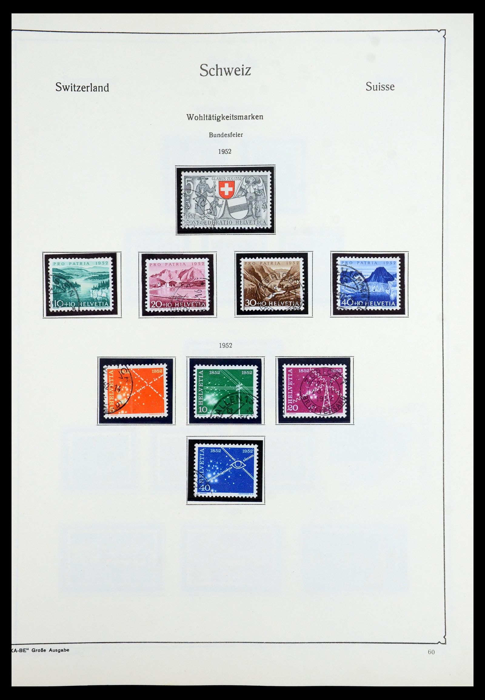 35756 054 - Postzegelverzameling 35756 Zwitserland 1854-1963.