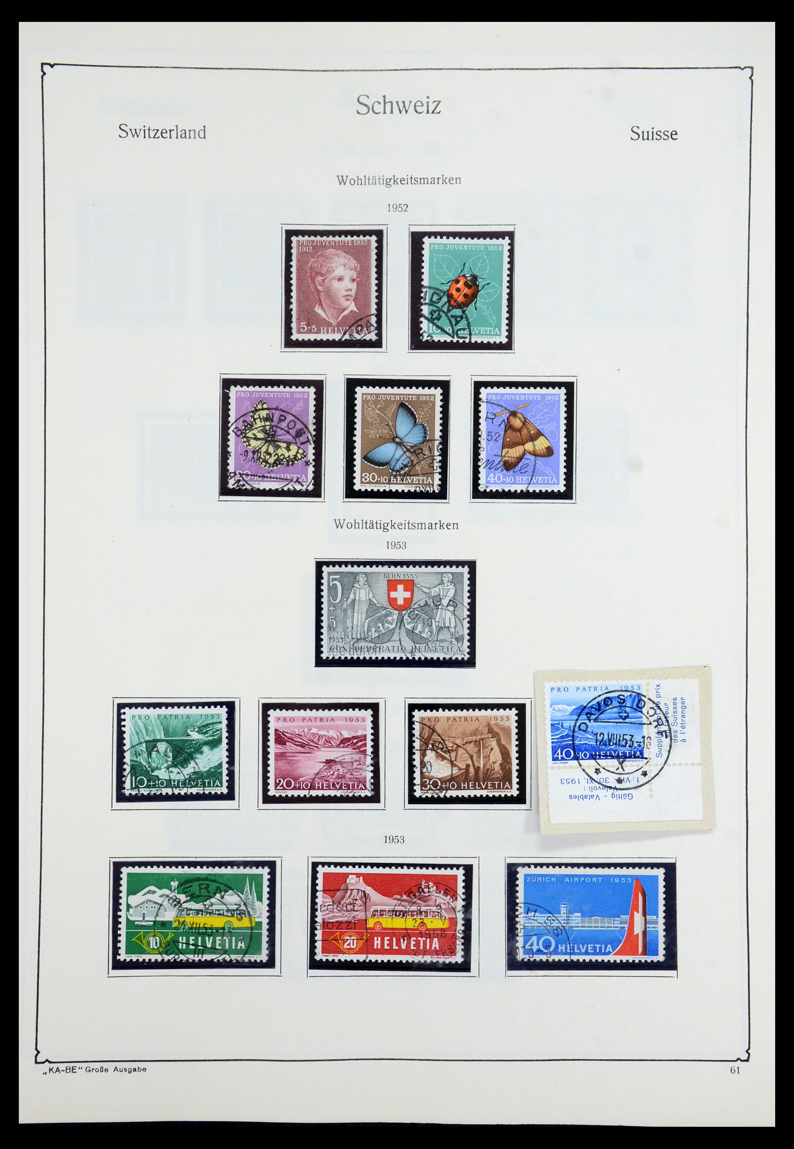 35756 055 - Stamp Collection 35756 Switzerland 1854-1963.