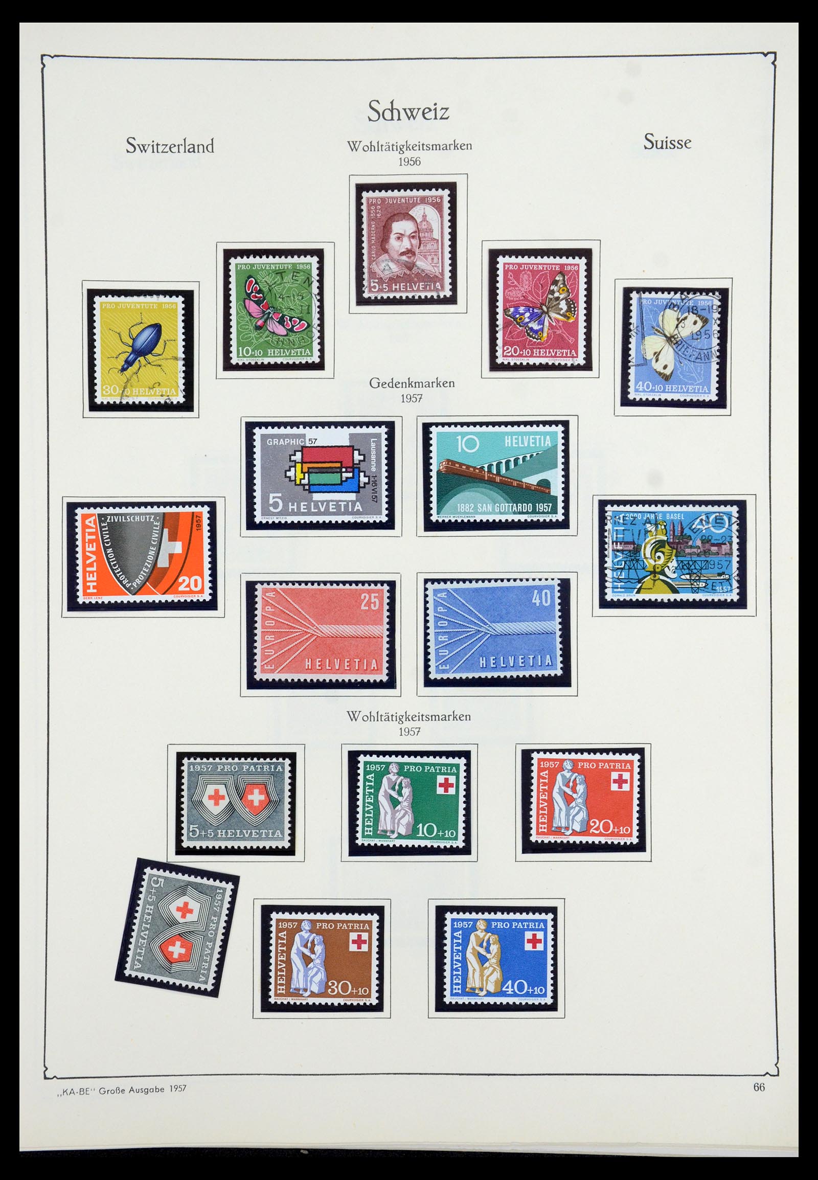35756 060 - Postzegelverzameling 35756 Zwitserland 1854-1963.
