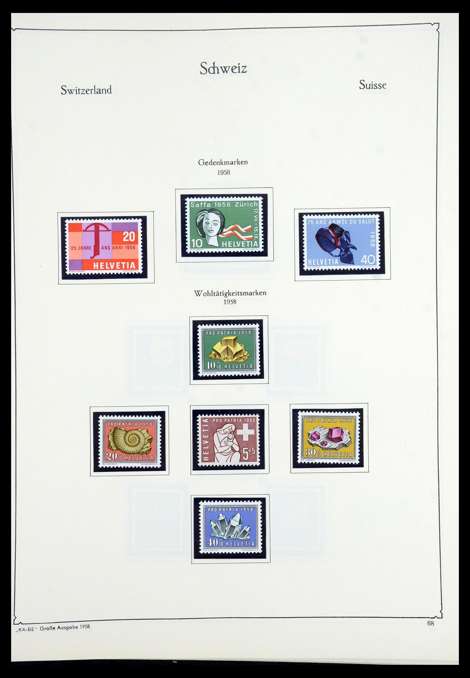 35756 062 - Postzegelverzameling 35756 Zwitserland 1854-1963.