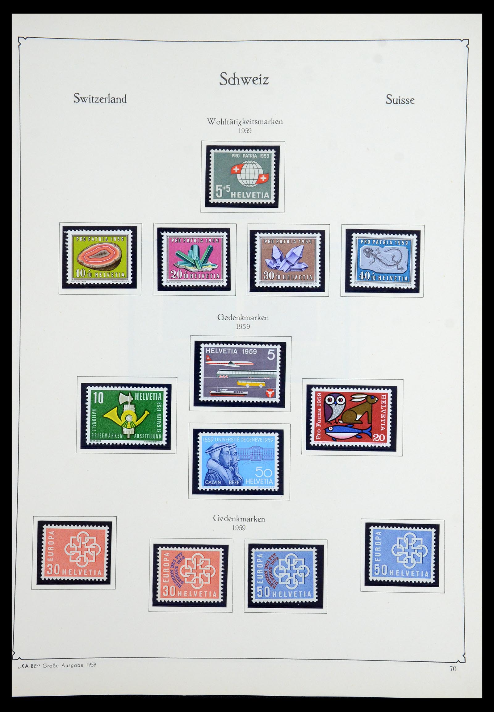35756 064 - Postzegelverzameling 35756 Zwitserland 1854-1963.