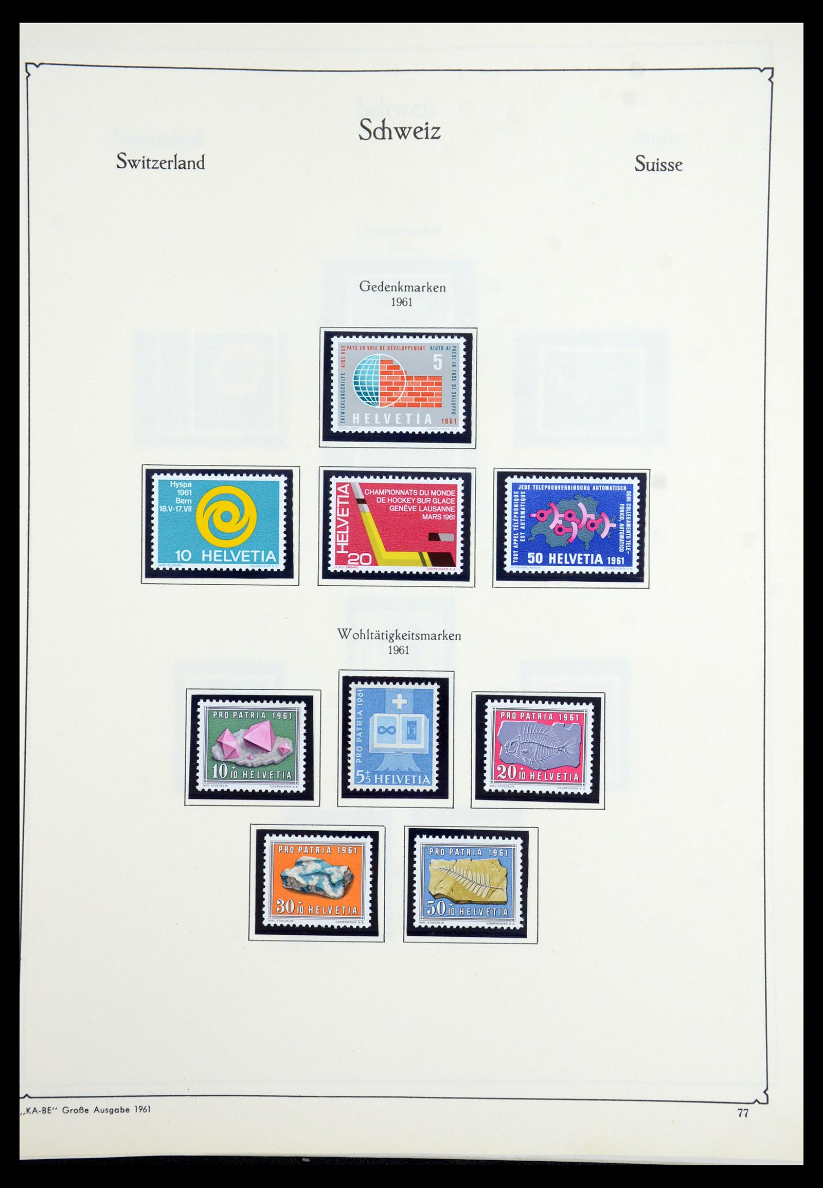 35756 070 - Postzegelverzameling 35756 Zwitserland 1854-1963.