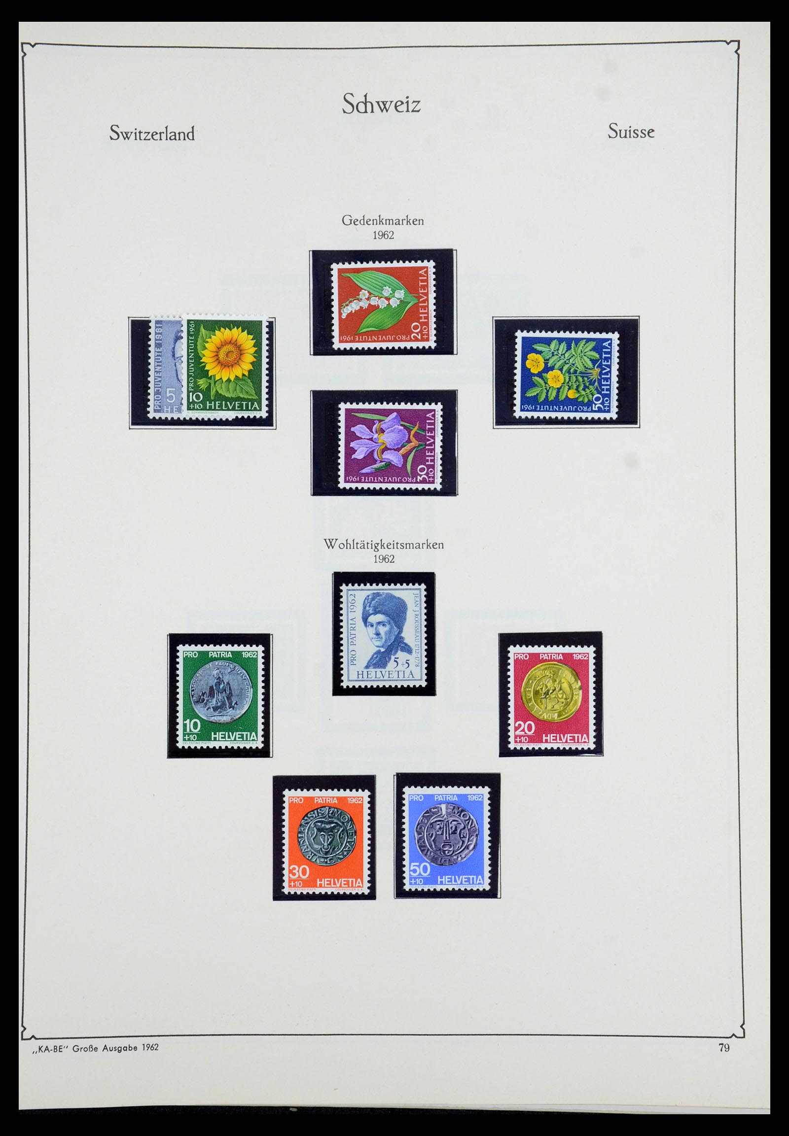 35756 071 - Postzegelverzameling 35756 Zwitserland 1854-1963.