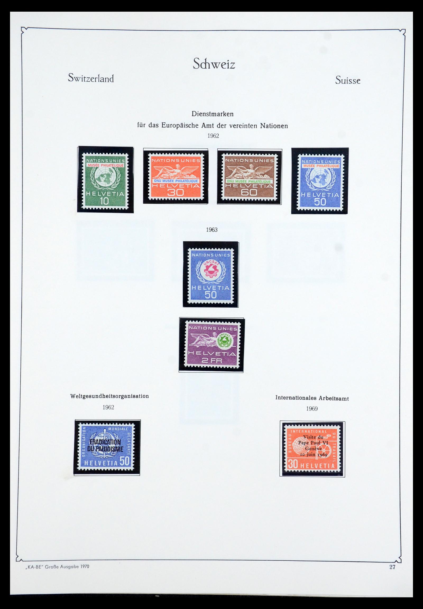35756 079 - Postzegelverzameling 35756 Zwitserland 1854-1963.