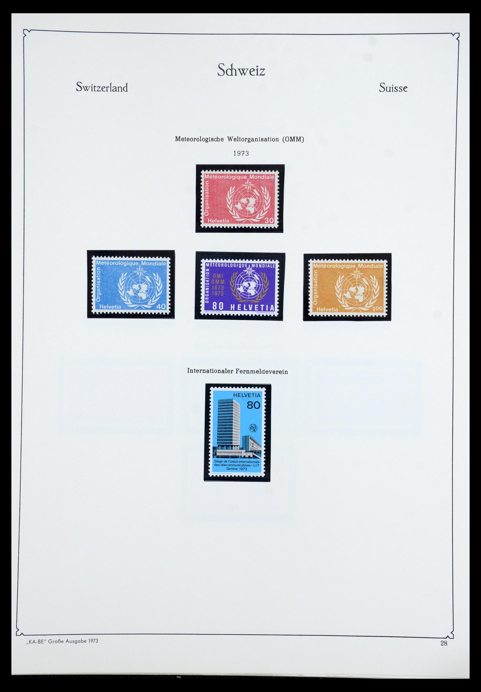 35756 080 - Postzegelverzameling 35756 Zwitserland 1854-1963.