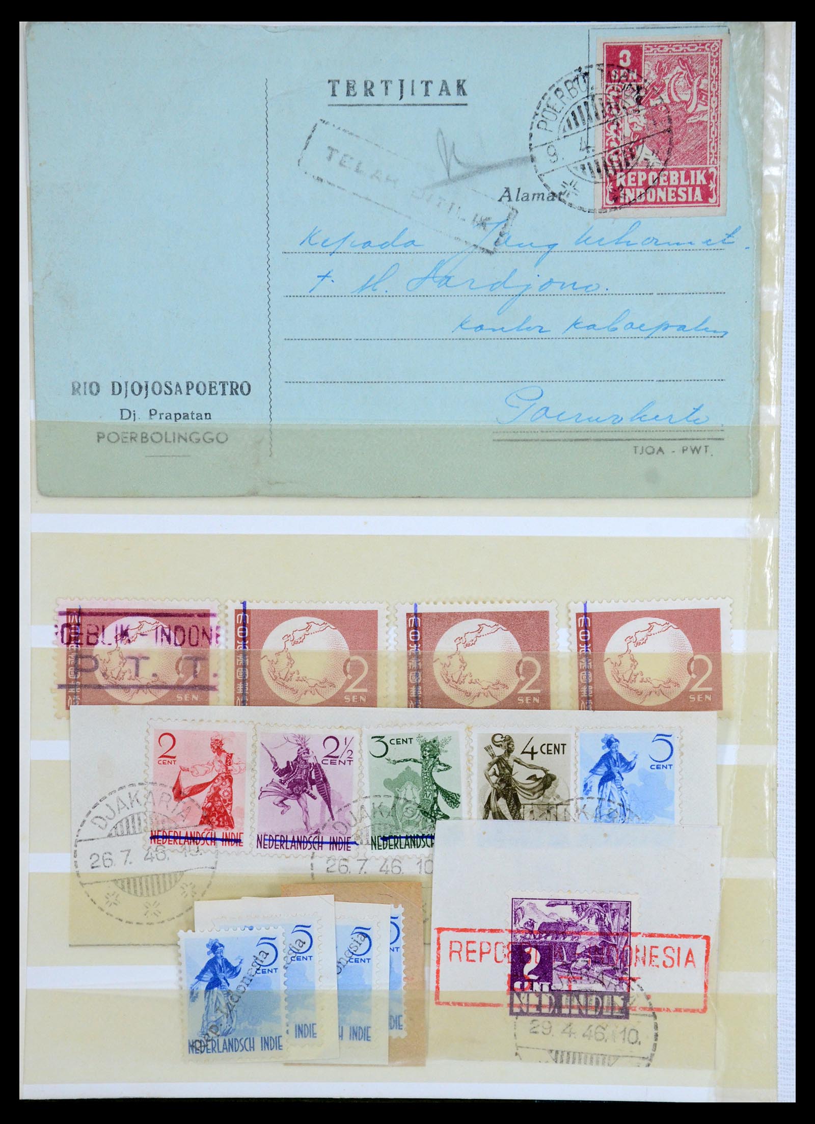 35757 006 - Postzegelverzameling 35757 Japanse bezetting van Nederlands Indië en 
