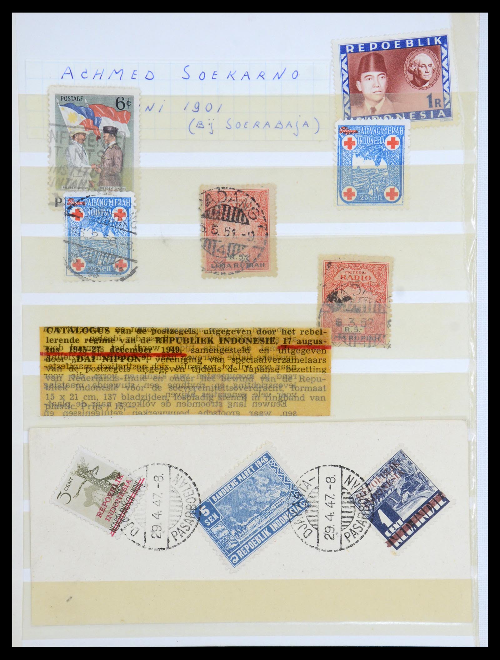 35757 008 - Postzegelverzameling 35757 Japanse bezetting van Nederlands Indië en 
