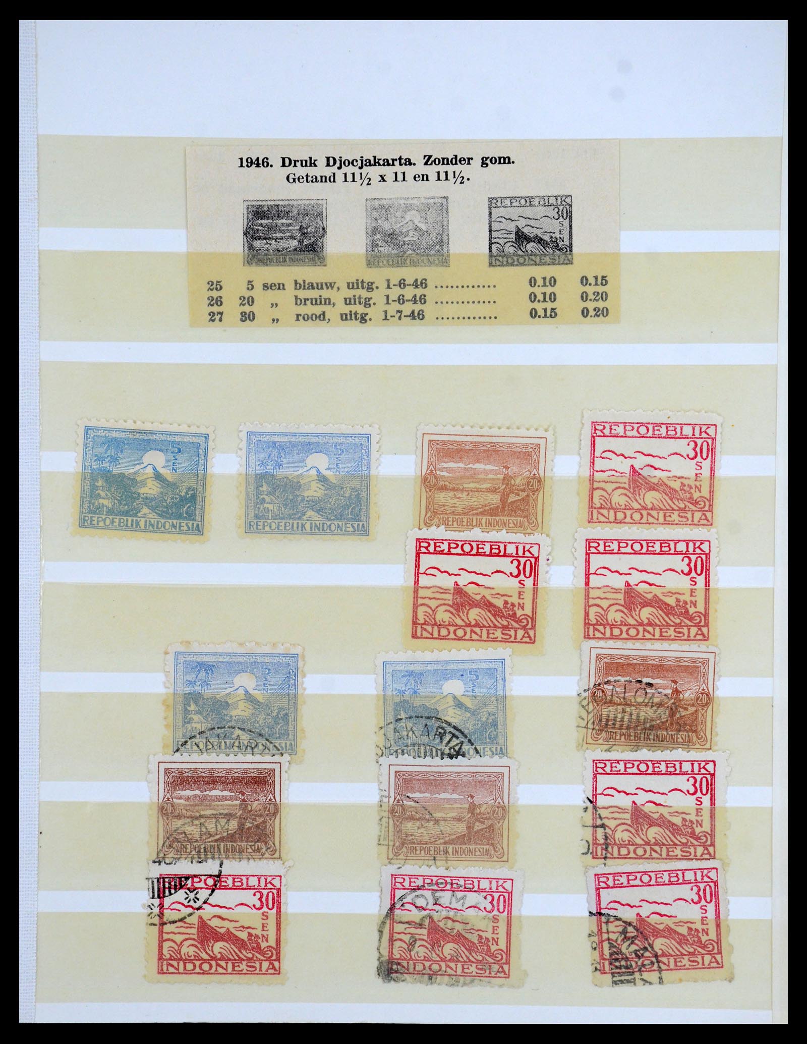 35757 013 - Stamp Collection 35757 Japanese occupation of Dutch east Indies en the i