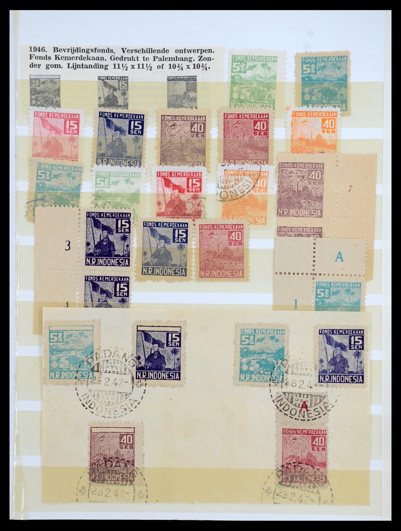 35757 019 - Postzegelverzameling 35757 Japanse bezetting van Nederlands Indië en 