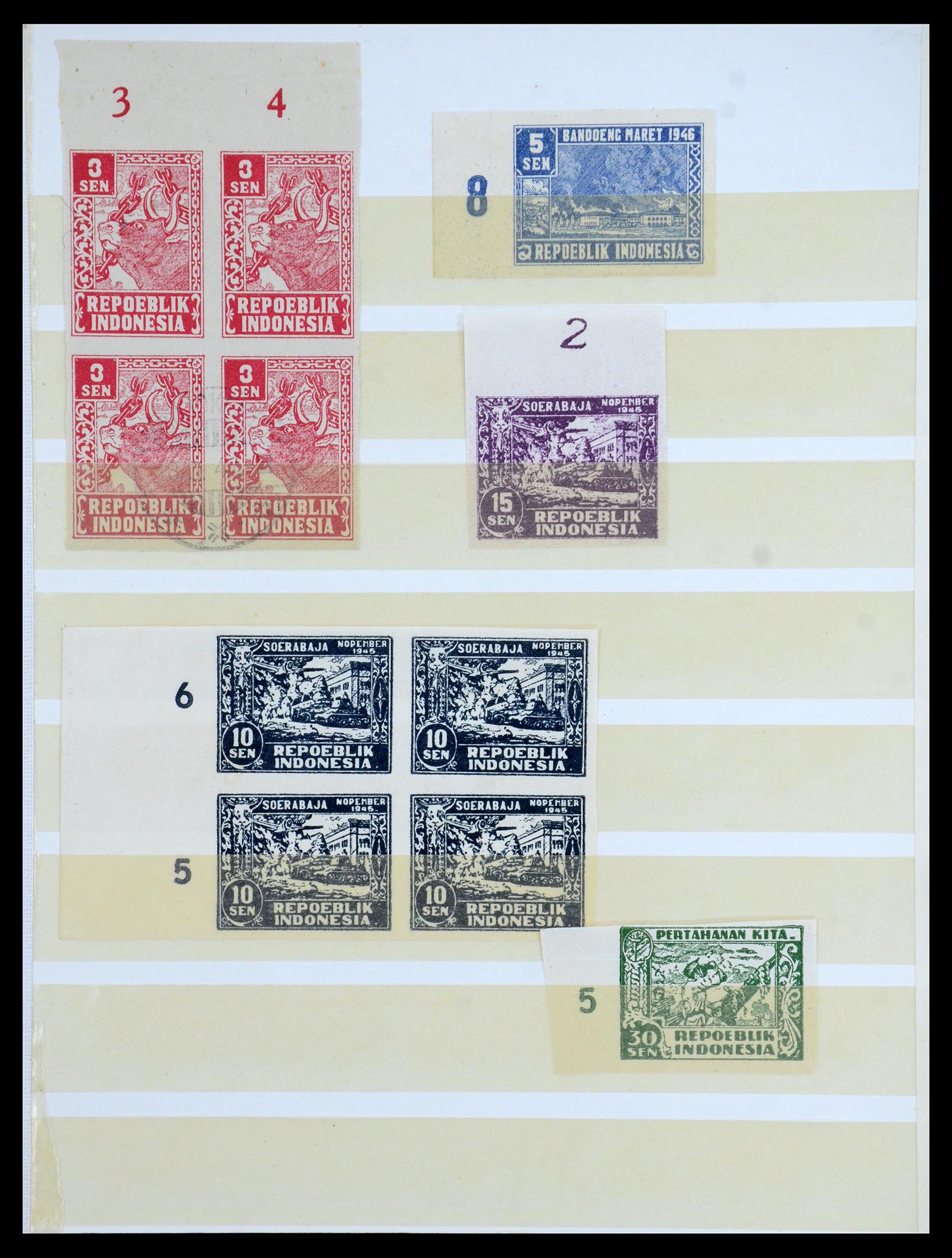 35757 027 - Postzegelverzameling 35757 Japanse bezetting van Nederlands Indië en 