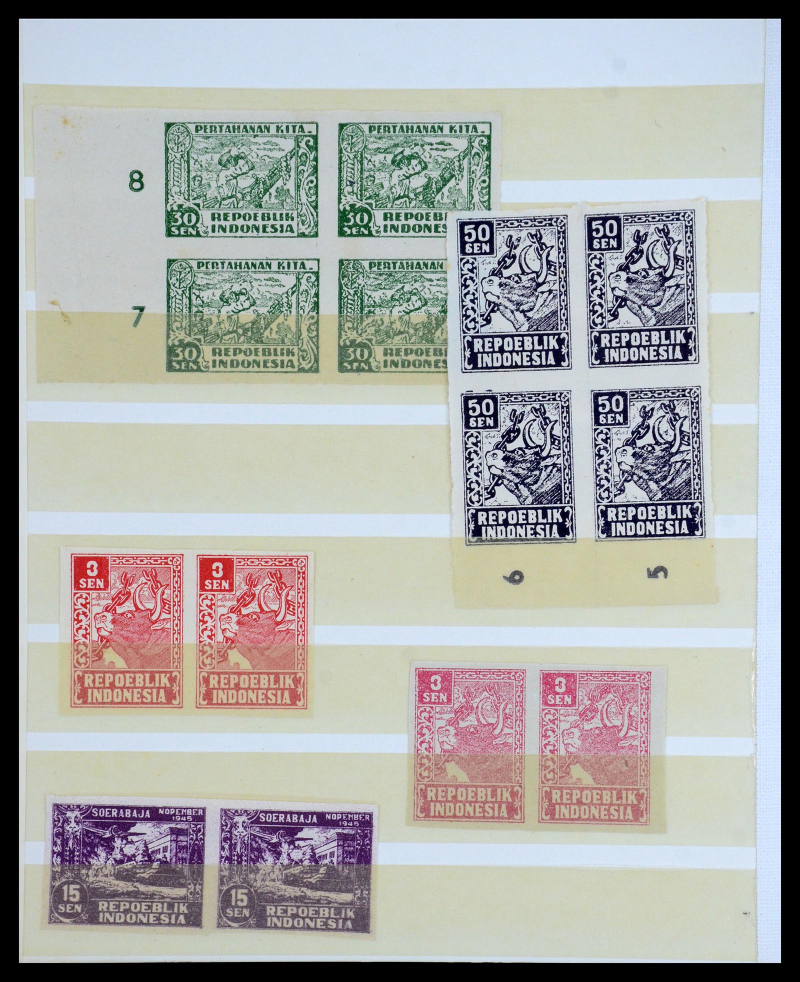 35757 028 - Postzegelverzameling 35757 Japanse bezetting van Nederlands Indië en 