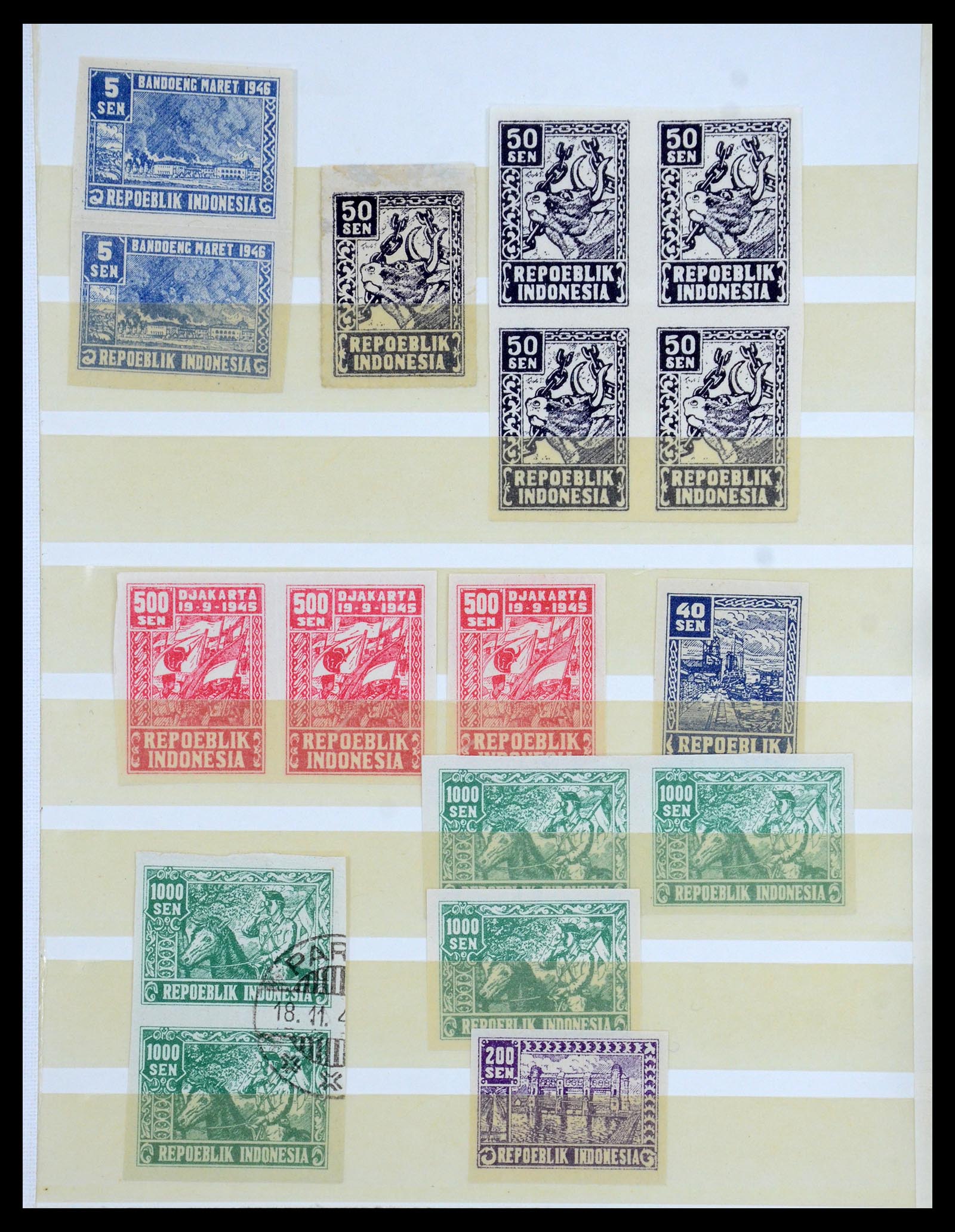 35757 029 - Postzegelverzameling 35757 Japanse bezetting van Nederlands Indië en 