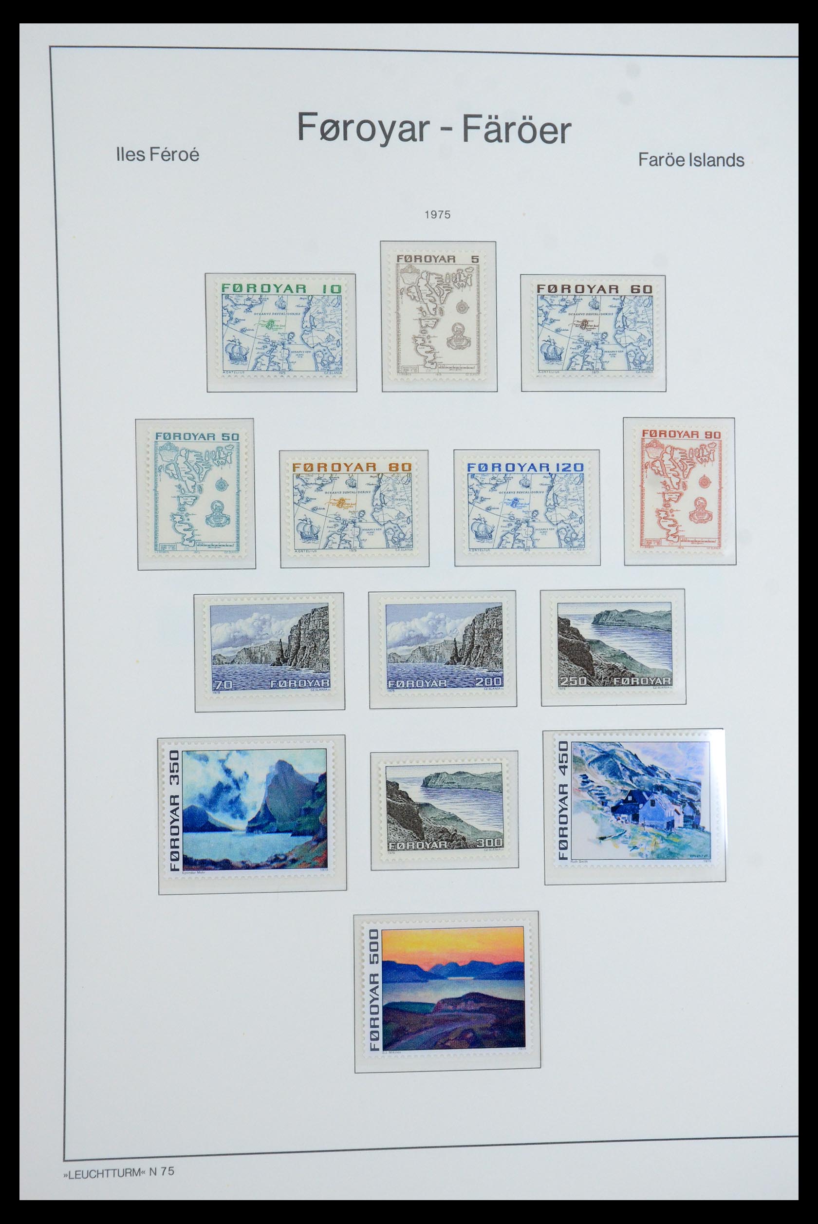 35758 003 - Postzegelverzameling 35758 Faeroer 1919-1993.